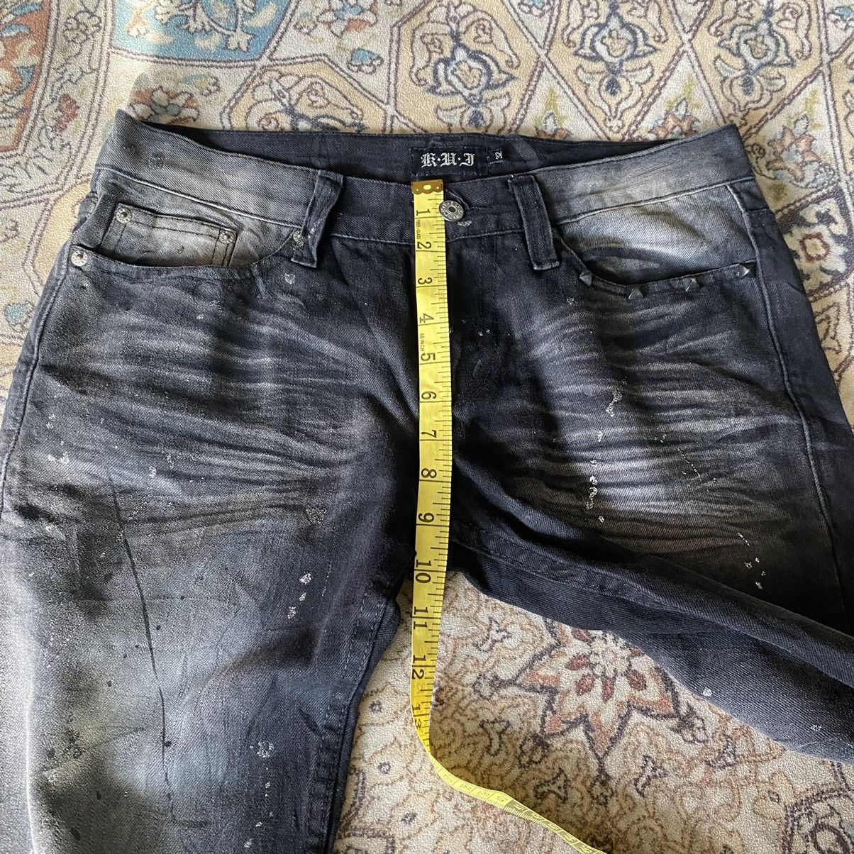 Japanese Brand Japanese Brand K.U.I Black Denim Flare Jeans Painter Size US 32 / EU 48 - 18 Thumbnail
