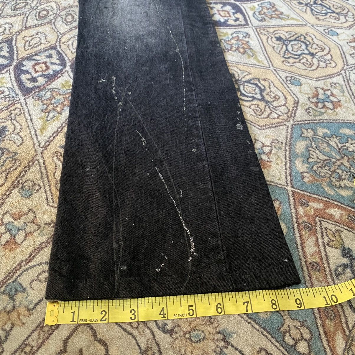 Japanese Brand Japanese Brand K.U.I Black Denim Flare Jeans Painter Size US 32 / EU 48 - 23 Thumbnail