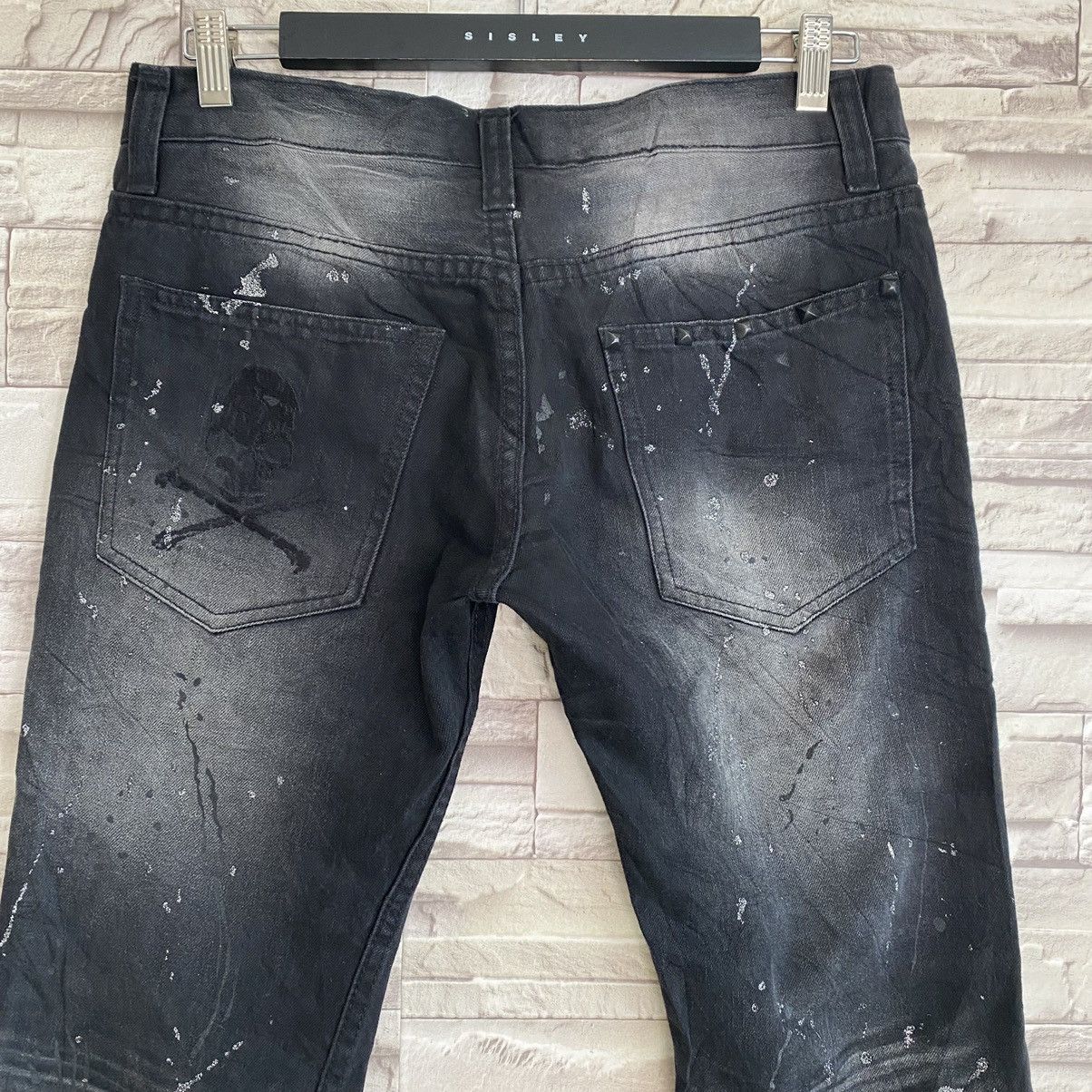 Japanese Brand Japanese Brand K.U.I Black Denim Flare Jeans Painter Size US 32 / EU 48 - 9 Thumbnail