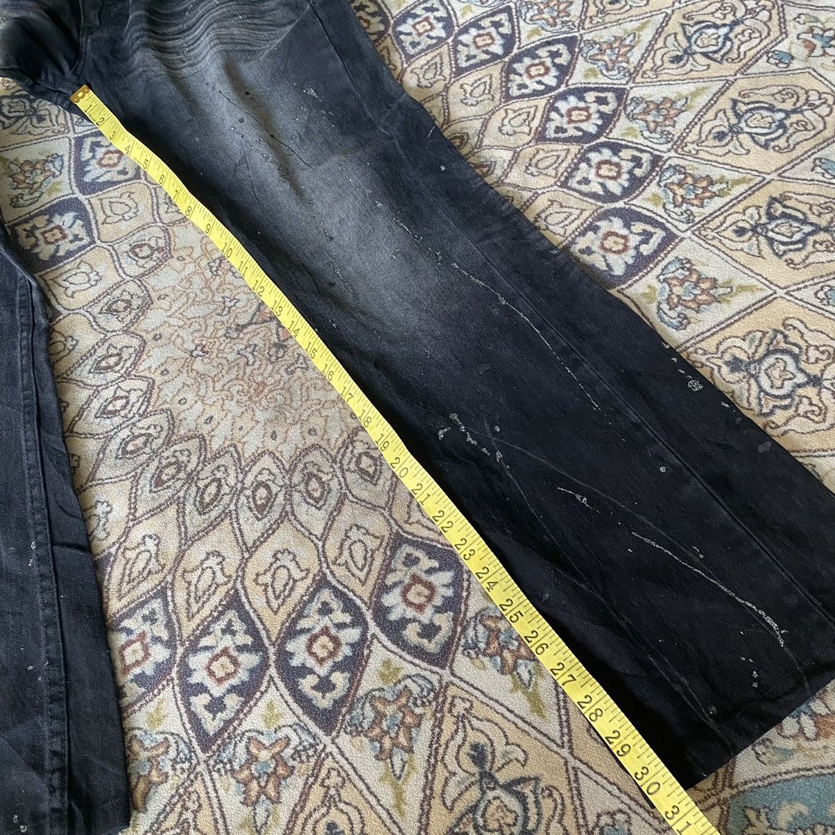 Japanese Brand Japanese Brand K.U.I Black Denim Flare Jeans Painter Size US 32 / EU 48 - 20 Thumbnail