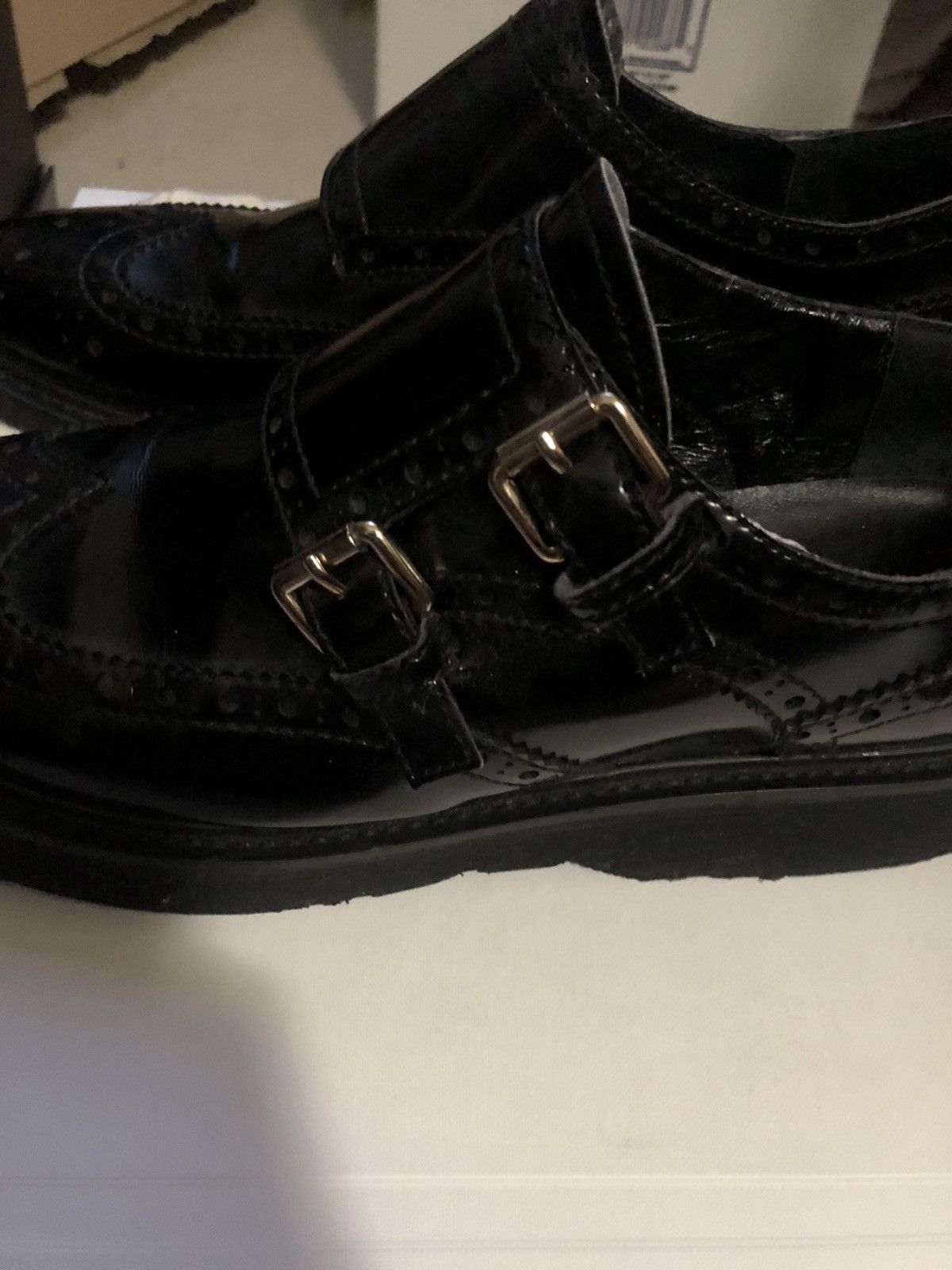 Prada Double monk strap brogue Size US 6.5 / EU 39-40 - 4 Thumbnail