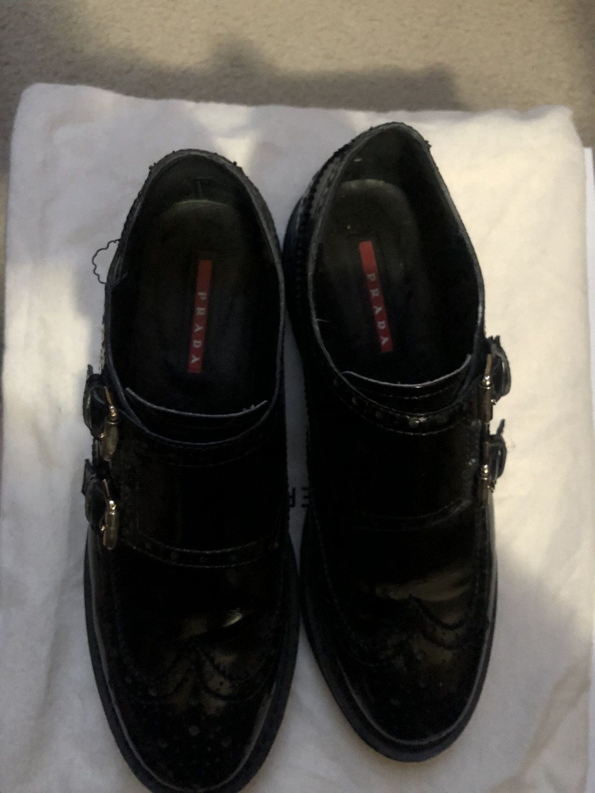 Prada Double monk strap brogue Size US 6.5 / EU 39-40 - 2 Thumbnail