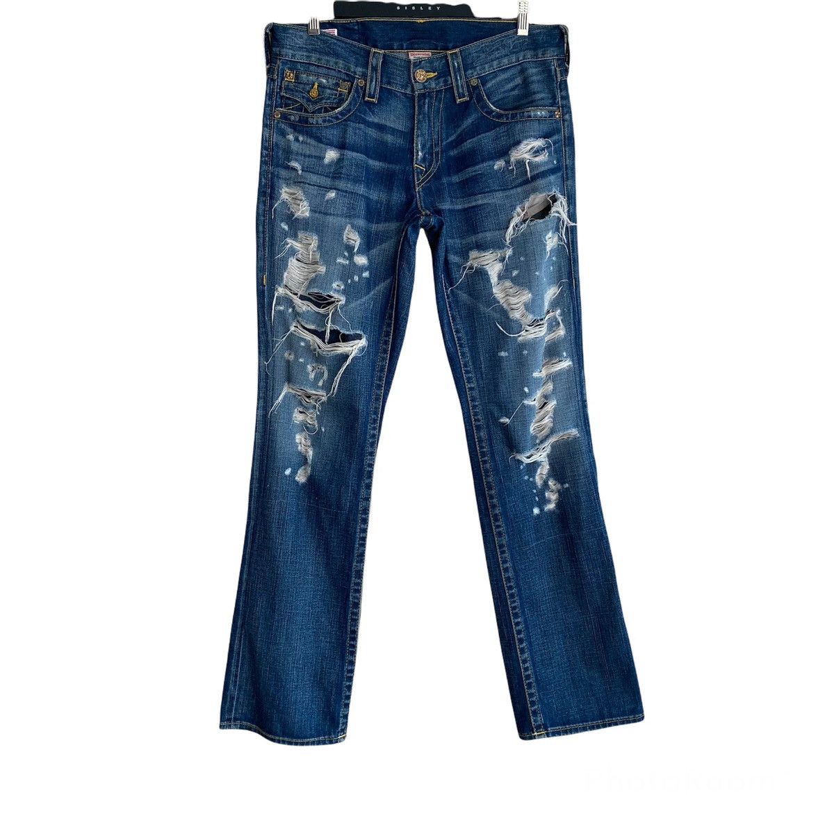 True Religion True Religion Thrasher Denim Flare Jeans Size US 33 - 2 Thumbnail
