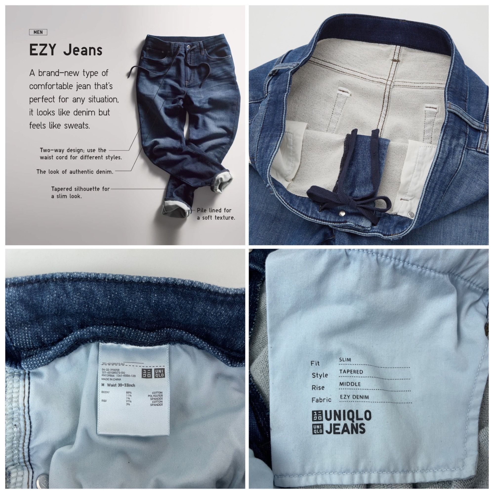 Uniqlo fashion ezy jeans skinny fit