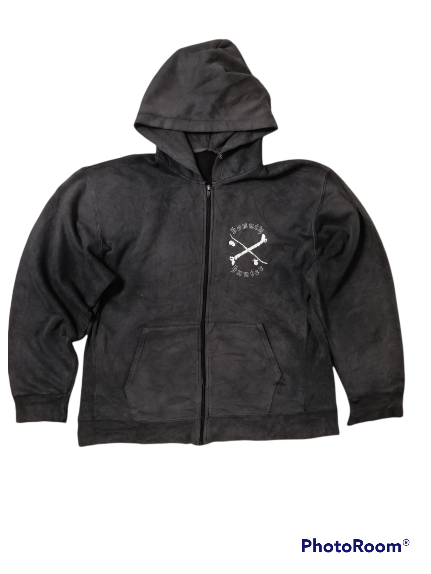 Bounty Hunter × Santa Cruz Skateboards Vintage 90s Bounty Hunter Zipper Jacket Hoodie Size US L / EU 52-54 / 3 - 3 Thumbnail