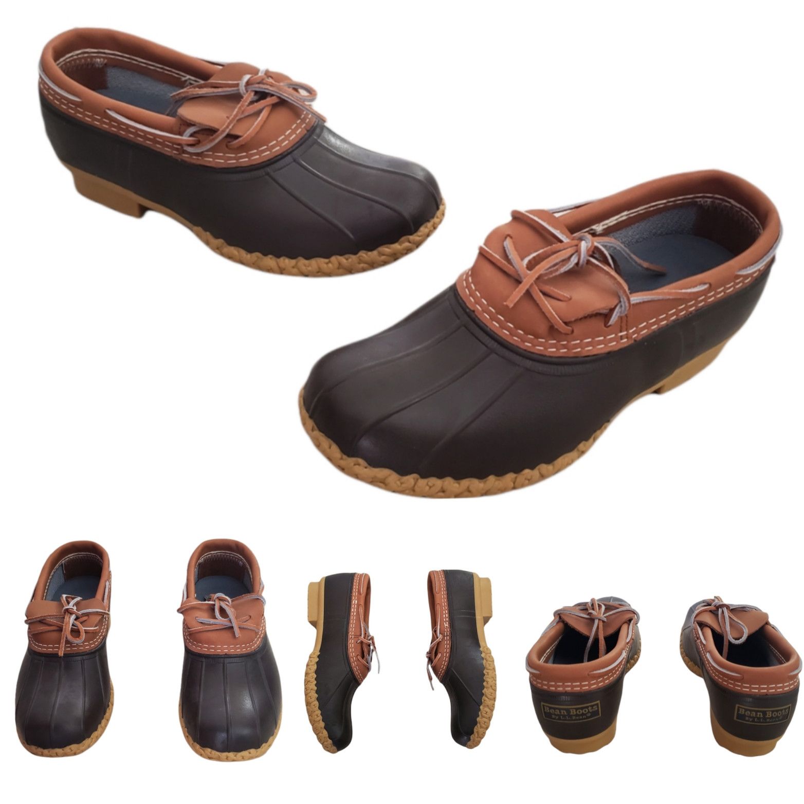 Bean Boots by L.L Bean Duck Camp Rubber Moc USA Made SZ 10