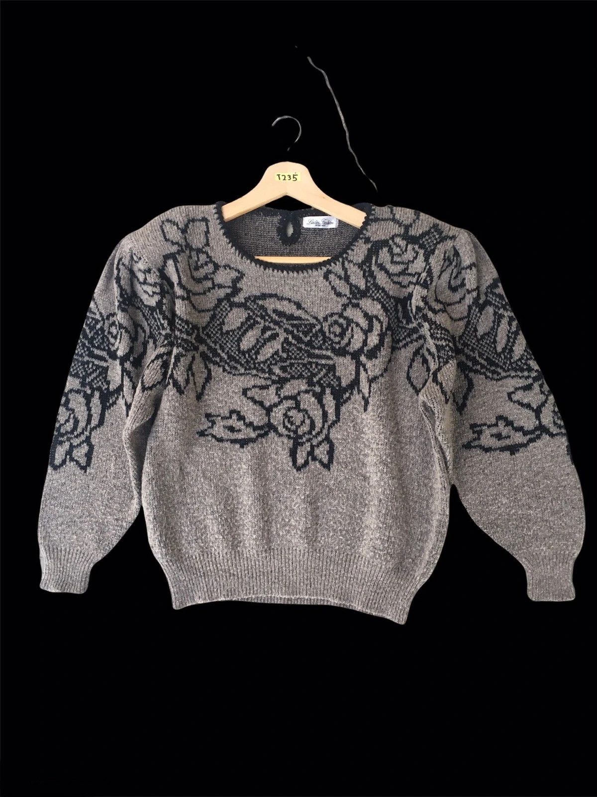 Designer × Seditionaries 📌Japan LADIES FASHION Art Flower Sweater/Knitting Pattern Size US M / EU 48-50 / 2 - 2 Thumbnail