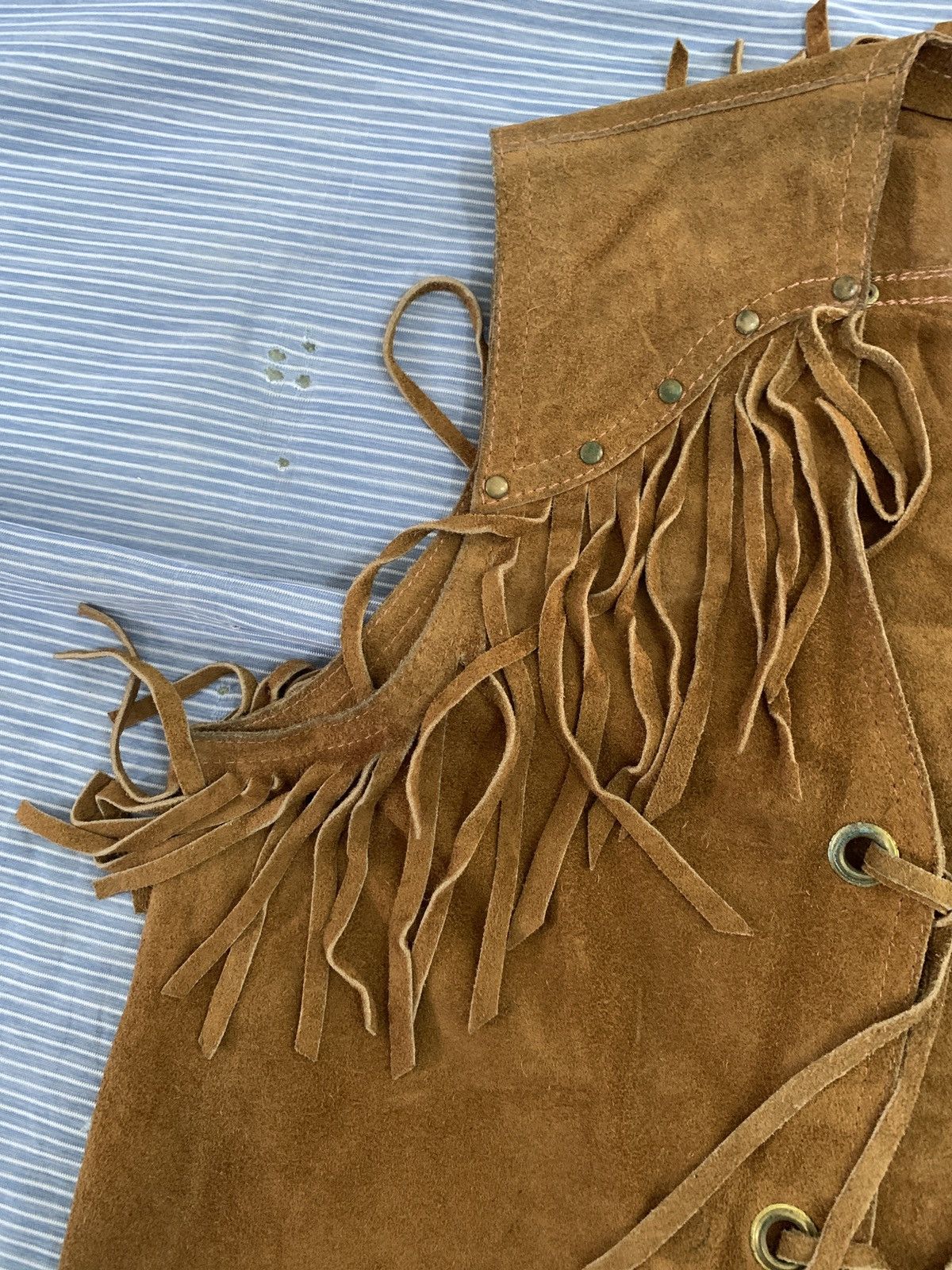 🔥Rare Vintage 80’s cowboy leather vest