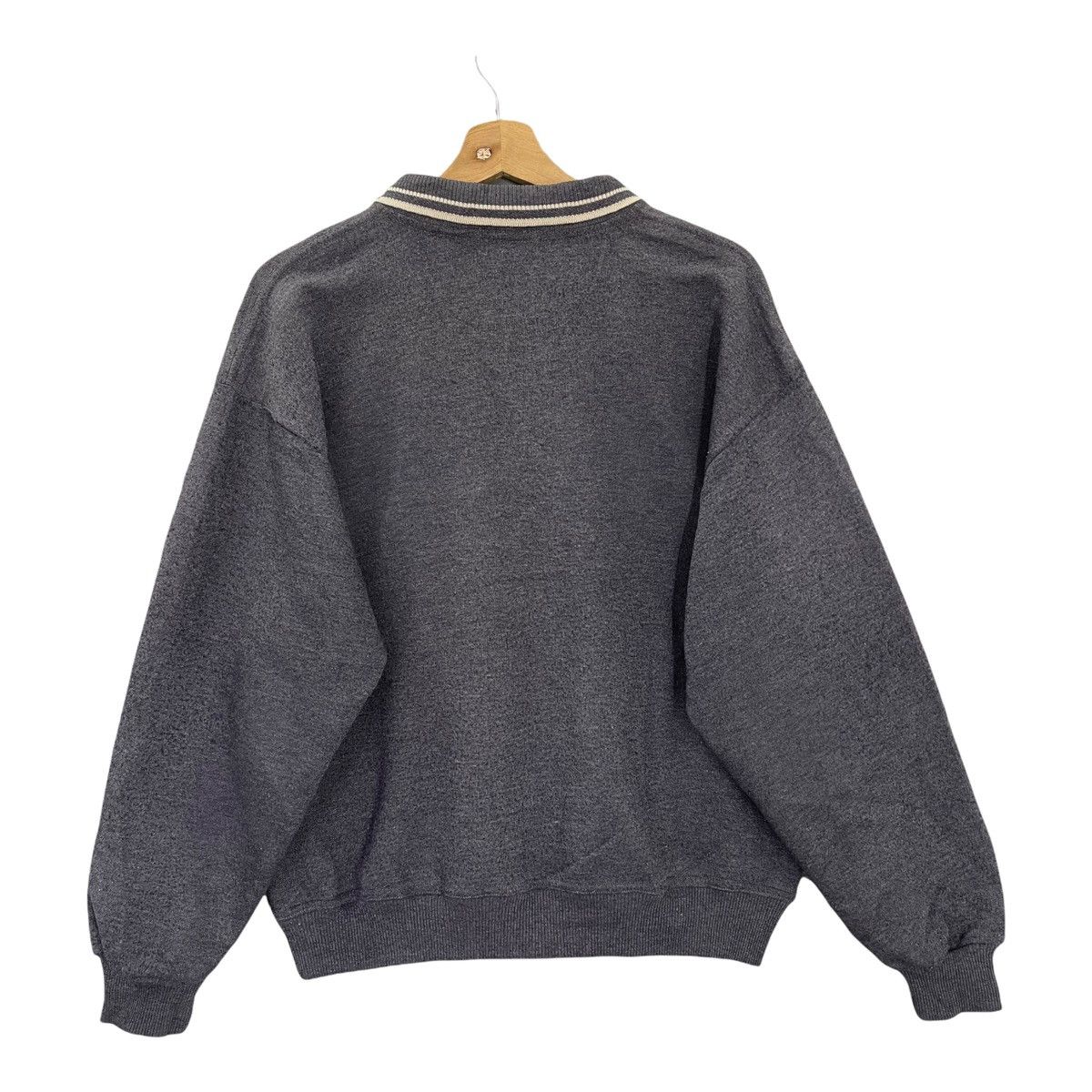 Mario Valentino Vintage 90s Louis Valentino Collar Sweatshirt Size M Size US M / EU 48-50 / 2 - 7 Thumbnail