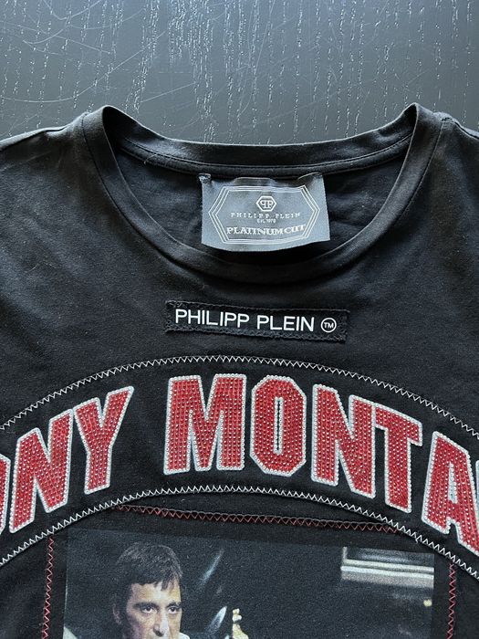 Philipp Plein Phillipp Plein Tony Montana Scarface Crystal Tee