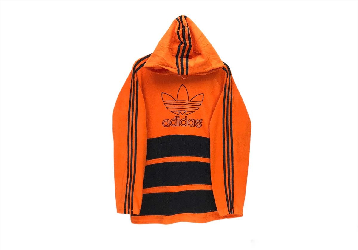 Vintage Adidas Three Stripes Big Logo Fleece Hoodie
