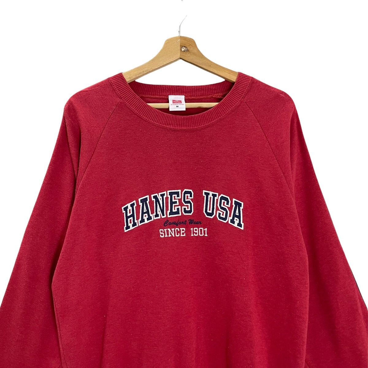 Hanes Vintage 90’s Hanes Crewneck Sweatshirt Size M Size US M / EU 48-50 / 2 - 2 Thumbnail