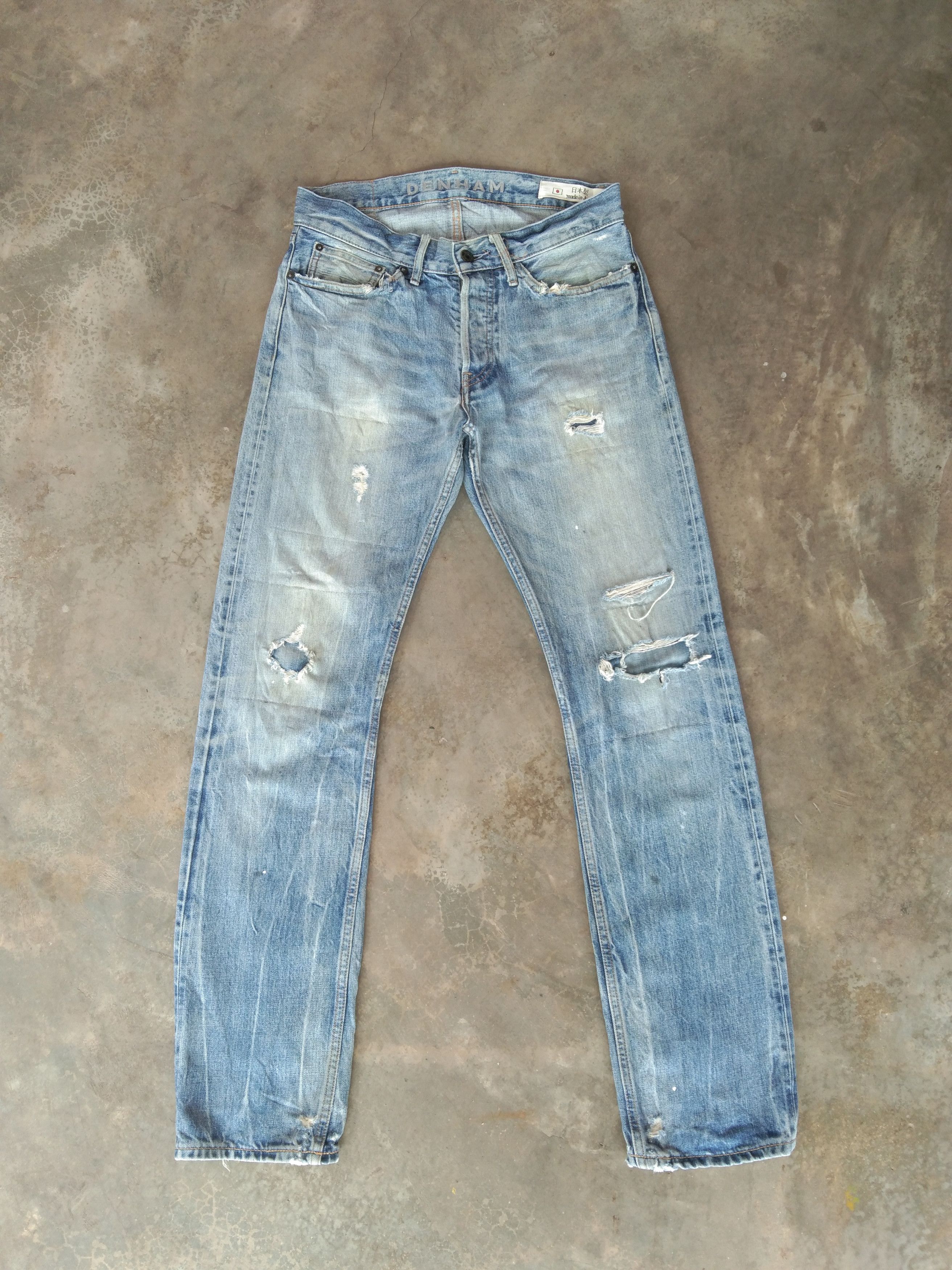 Vintage Denham Redline Selvedge Distressed Jeans 30x31