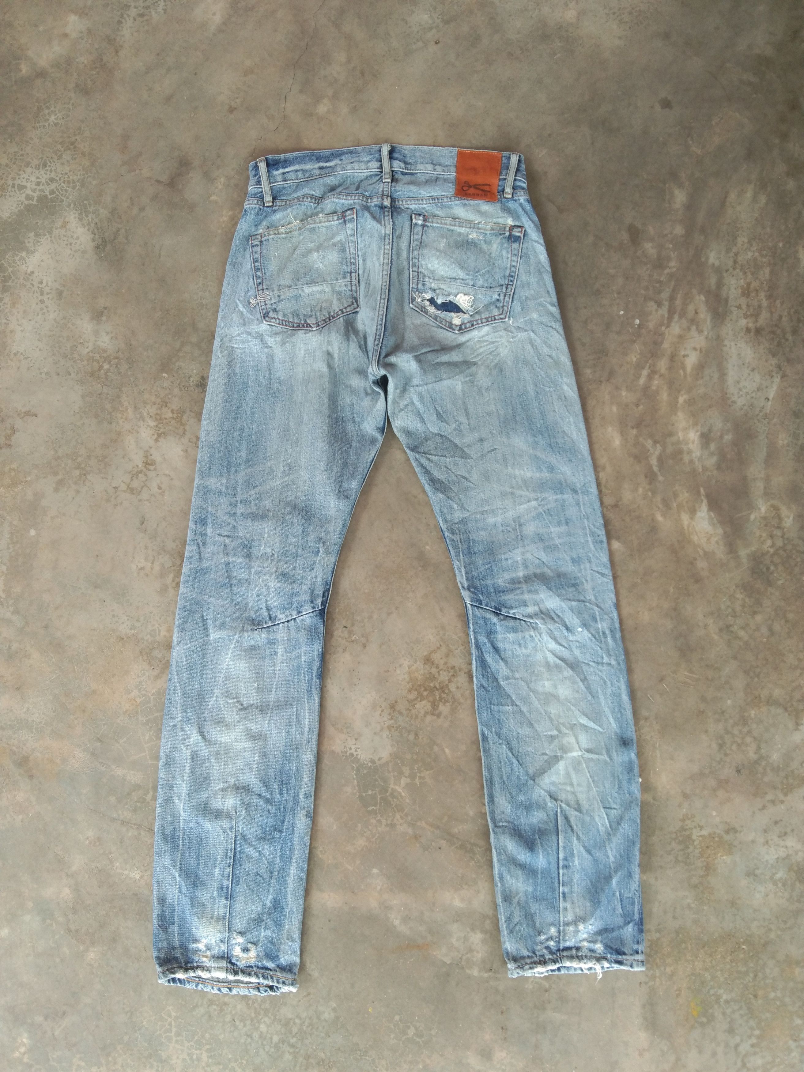 DENHAM × Japanese Brand × Vintage Vintage Denham Redline Selvedge Distressed Jeans 30x31 Size US 30 / EU 46 - 2 Thumbnail