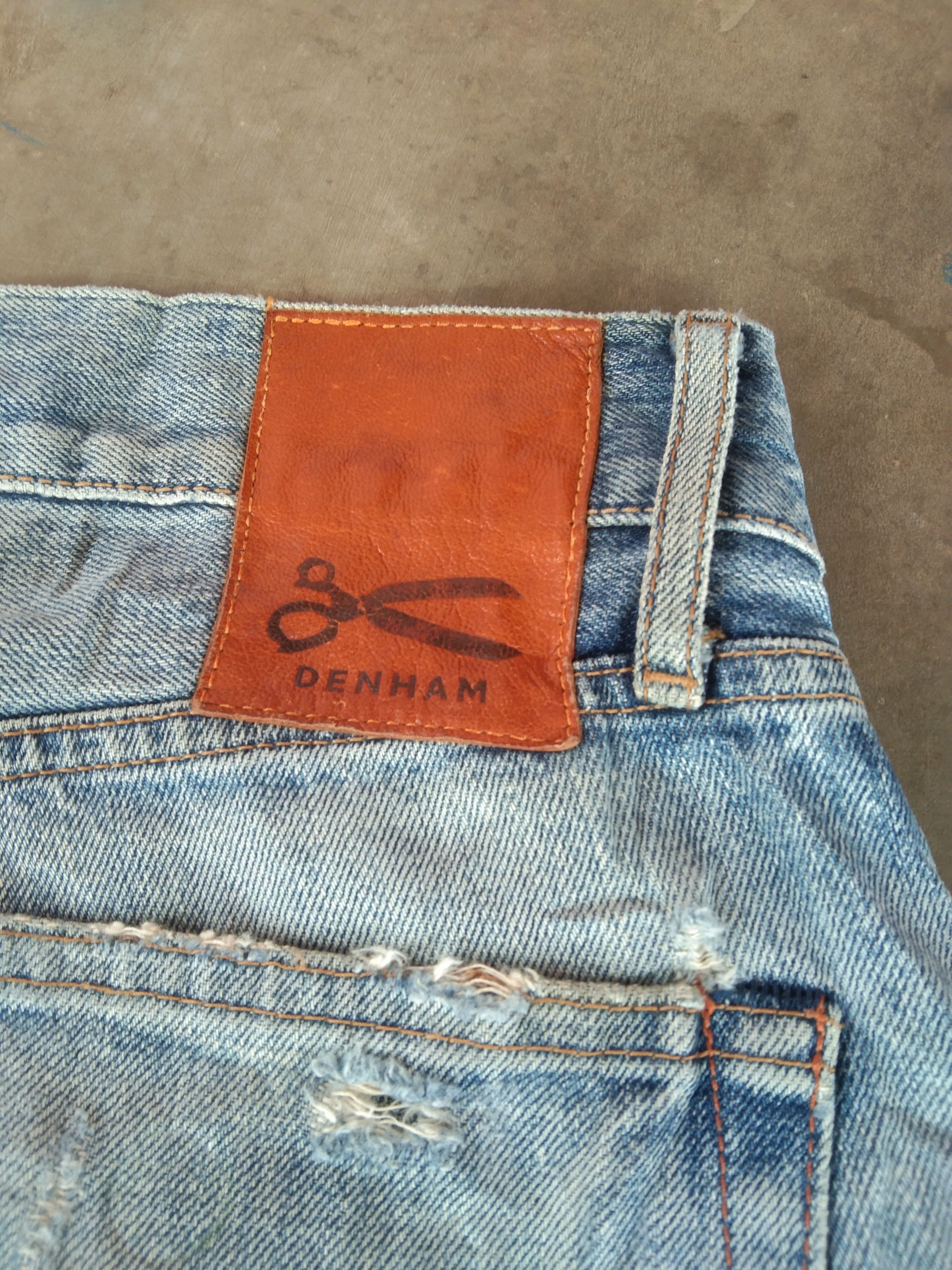 DENHAM × Japanese Brand × Vintage Vintage Denham Redline Selvedge Distressed Jeans 30x31 Size US 30 / EU 46 - 4 Thumbnail