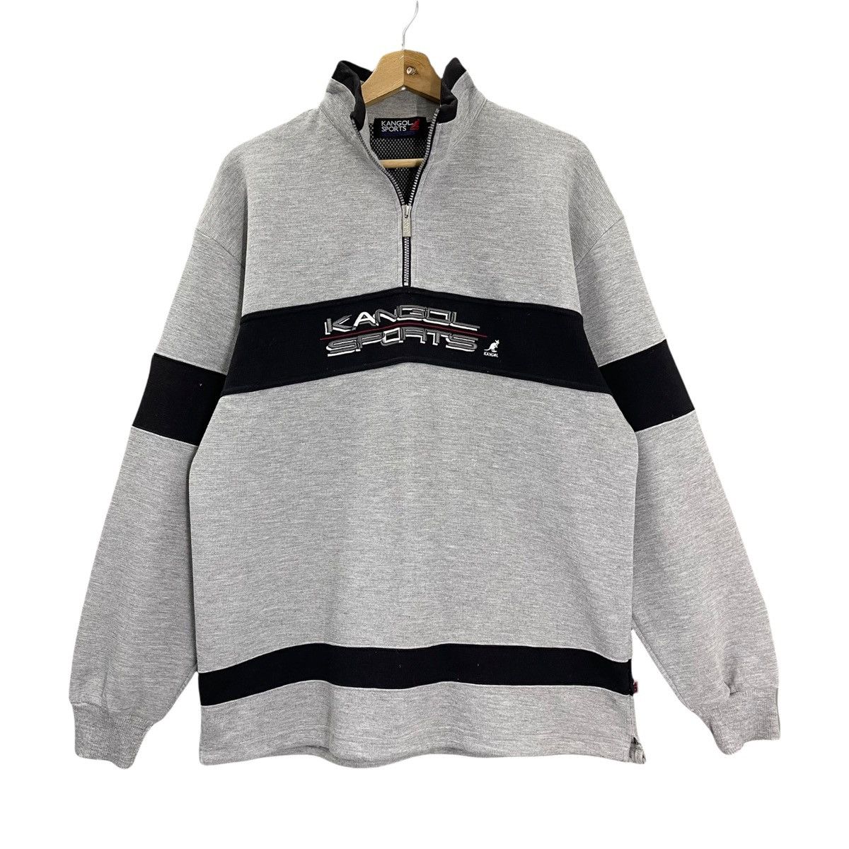 Kangol Vintage Kangol Sports Halfzip Sweatshirt Size L Size US L / EU 52-54 / 3 - 3 Thumbnail