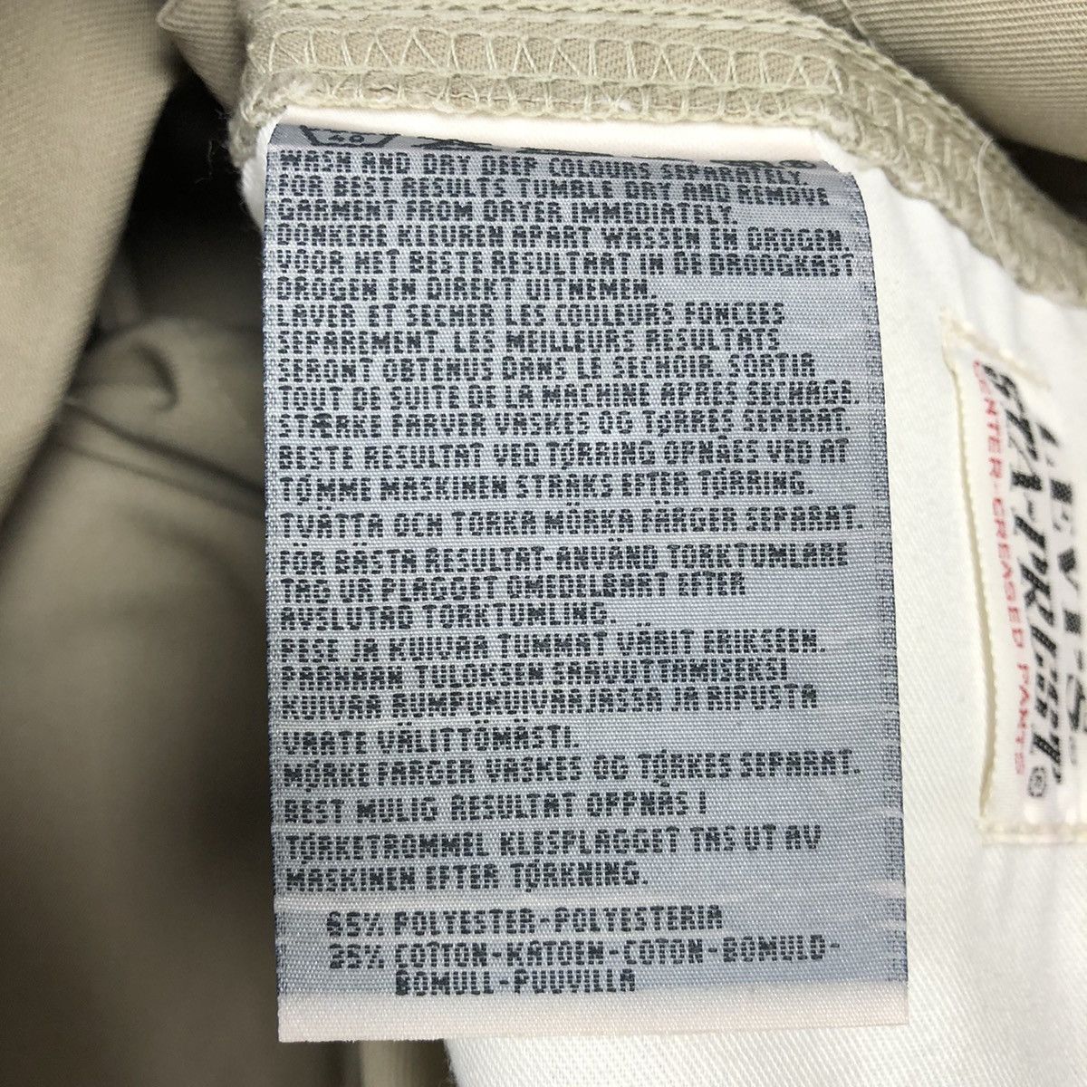 Levi's Vintage Levi’s Sta-Prest 34x32 Beige Size US 34 / EU 50 - 11 Thumbnail