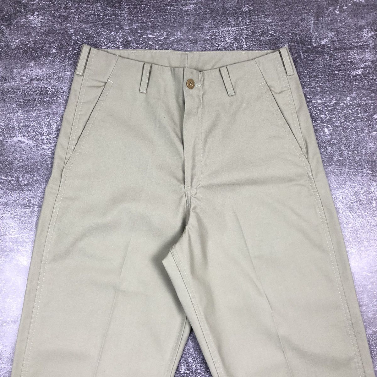 Levi's Vintage Levi’s Sta-Prest 34x32 Beige Size US 34 / EU 50 - 5 Thumbnail
