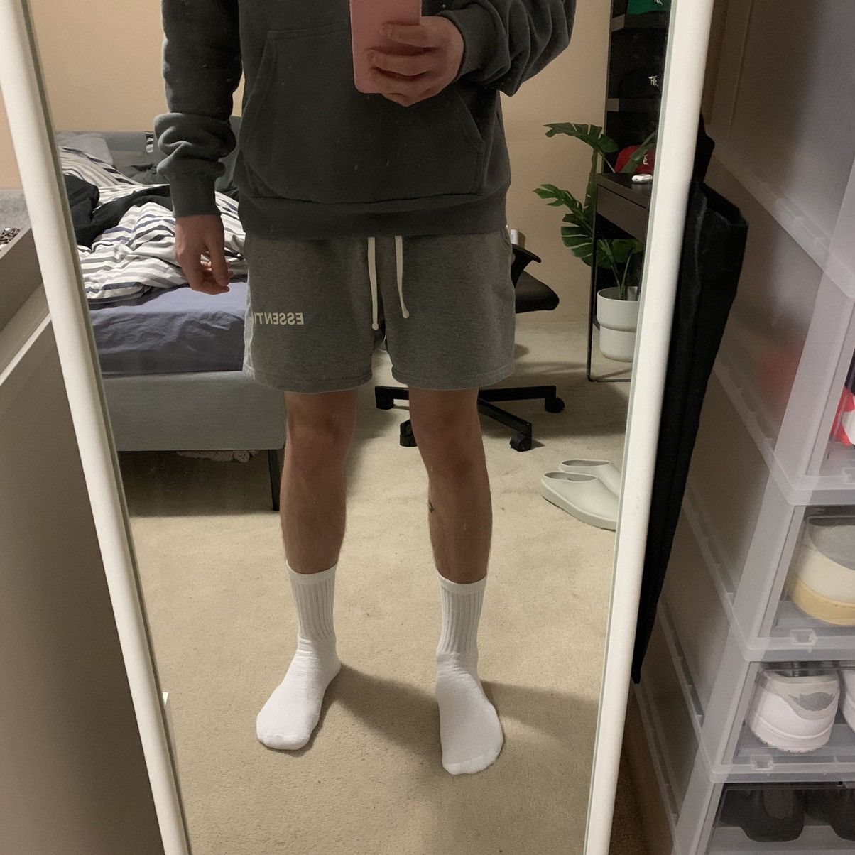 Fear of God FOG Essentials Sweat Shorts Grey | Grailed