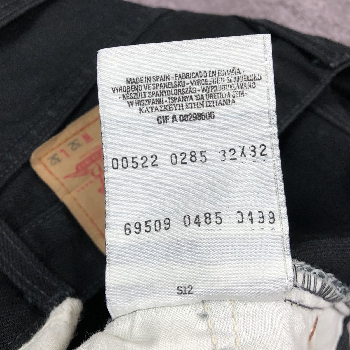 Levi's Vintage Levi’s 522 02 Black jeans 32x32 Size US 32 / EU 48 - 9 Thumbnail