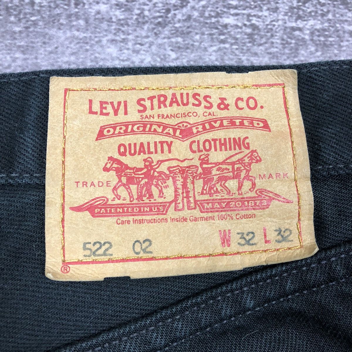 Levi's Vintage Levi’s 522 02 Black jeans 32x32 Size US 32 / EU 48 - 10 Thumbnail
