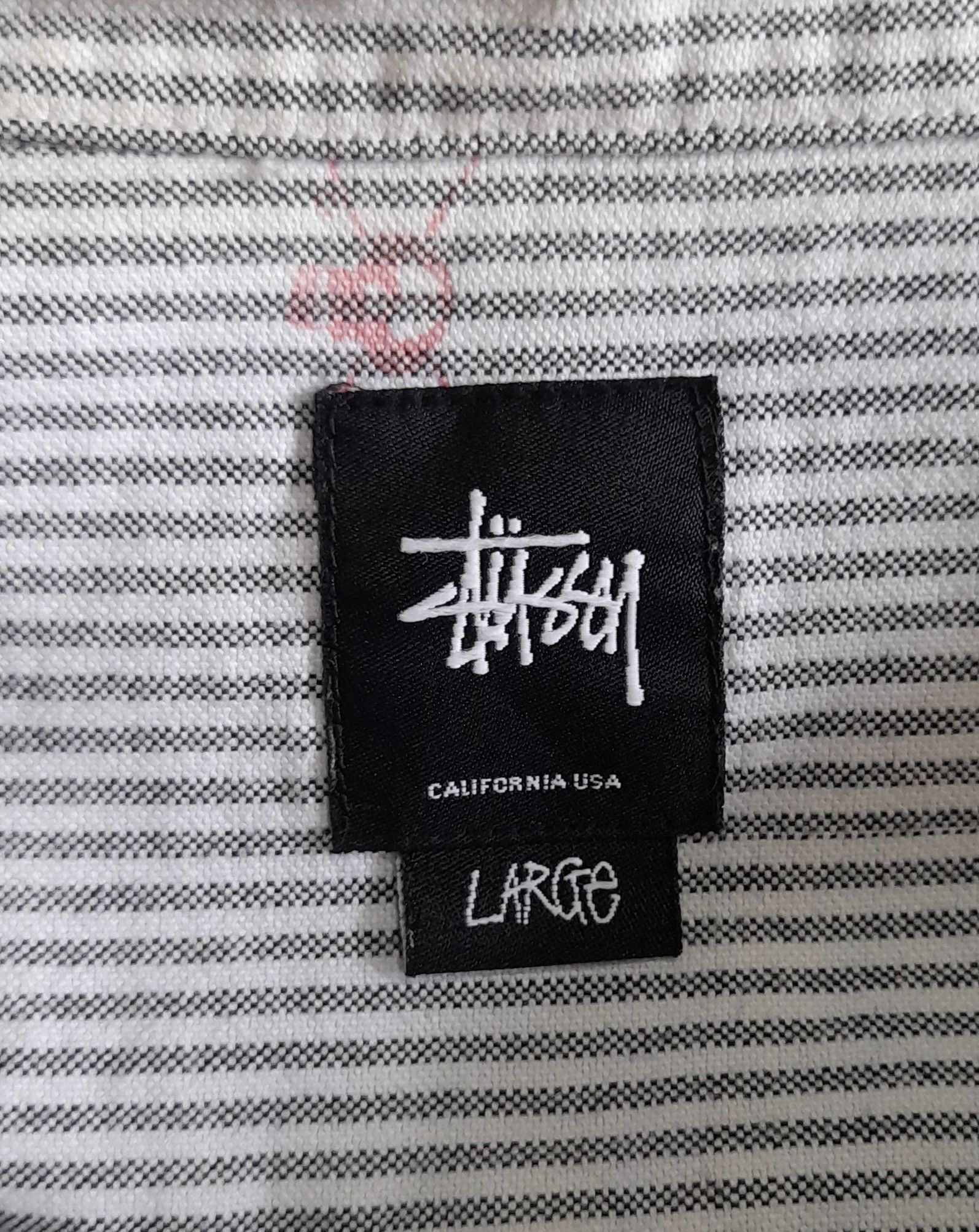Stussy STUSSY ALLOVER LOGO STRIPE CASUAL SHIRT Size US L / EU 52-54 / 3 - 3 Thumbnail