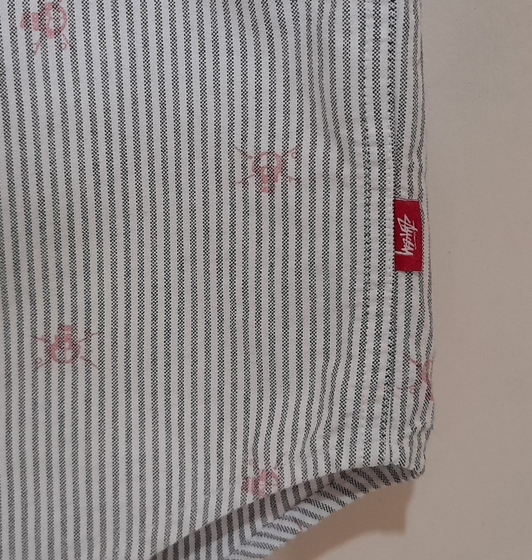 Stussy STUSSY ALLOVER LOGO STRIPE CASUAL SHIRT Size US L / EU 52-54 / 3 - 5 Thumbnail