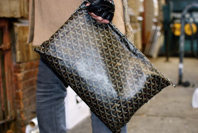 Goyard Blue Goyardine Coated Canvas Senat GM Clutch Goyard