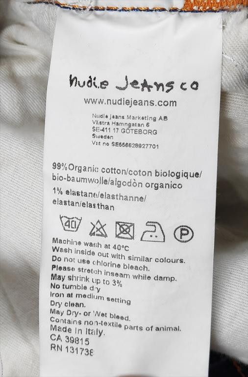 Nudie Jeans Nudie Jeans Thin Finn Organic Klein Used made in Italy Denim Size US 30 / EU 46 - 7 Thumbnail