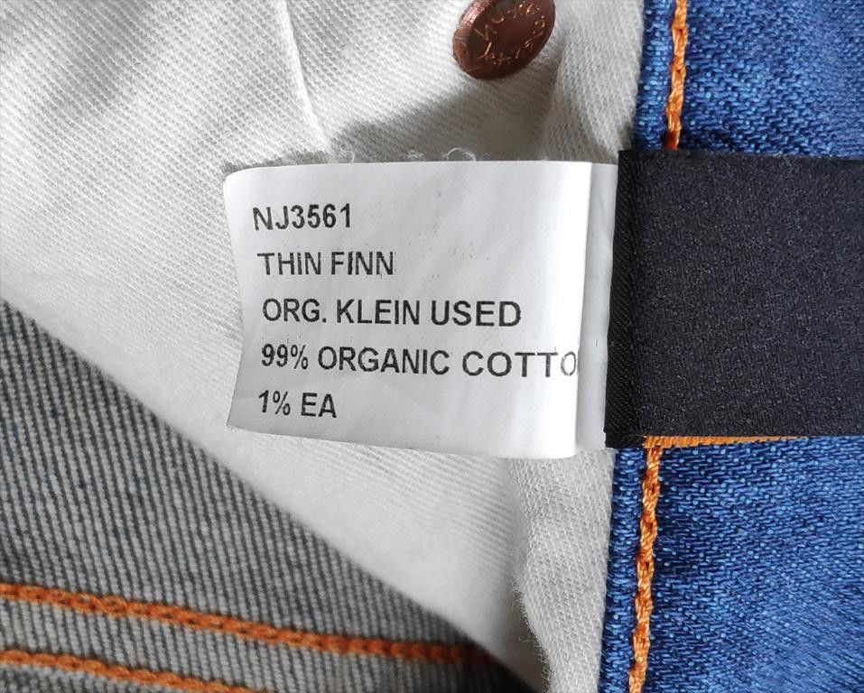 Nudie Jeans Nudie Jeans Thin Finn Organic Klein Used made in Italy Denim Size US 30 / EU 46 - 6 Thumbnail