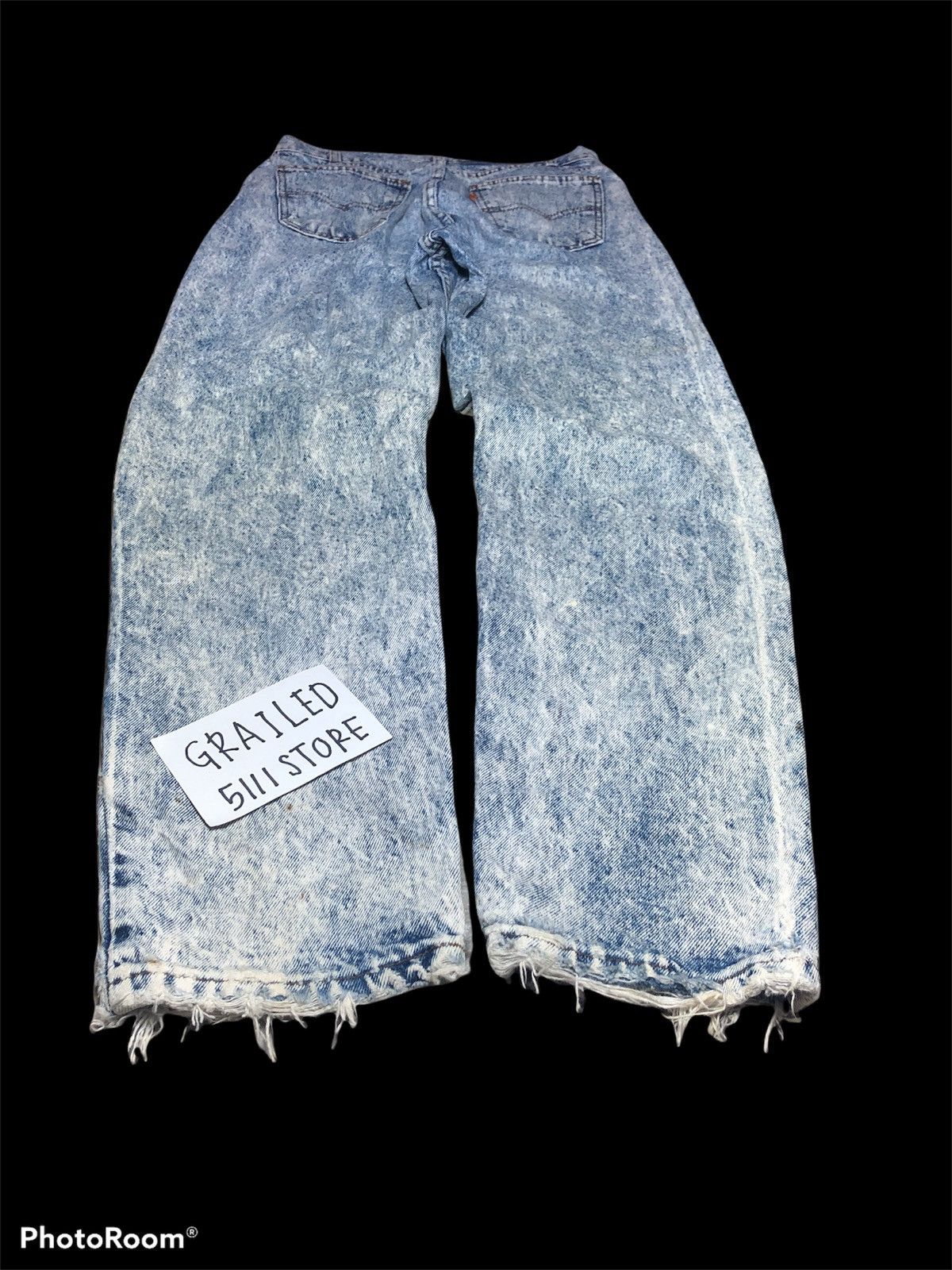 Levi's × Vintage VINTAGE LEVIS ACID WASH DISTRESSED DENIM Size US 30 / EU 46 - 4 Thumbnail