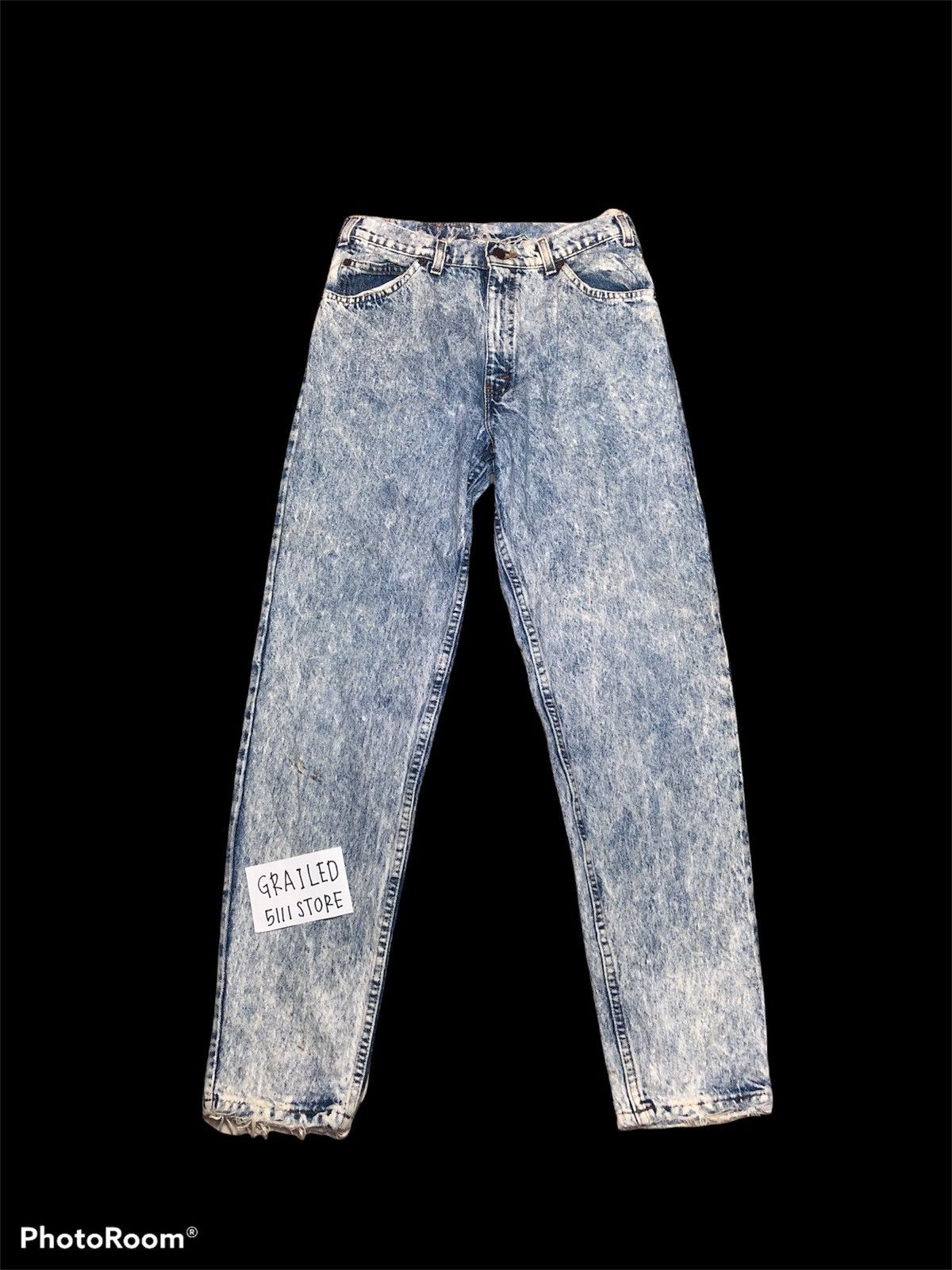 Levi's × Vintage VINTAGE LEVIS ACID WASH DISTRESSED DENIM Size US 30 / EU 46 - 1 Thumbnail