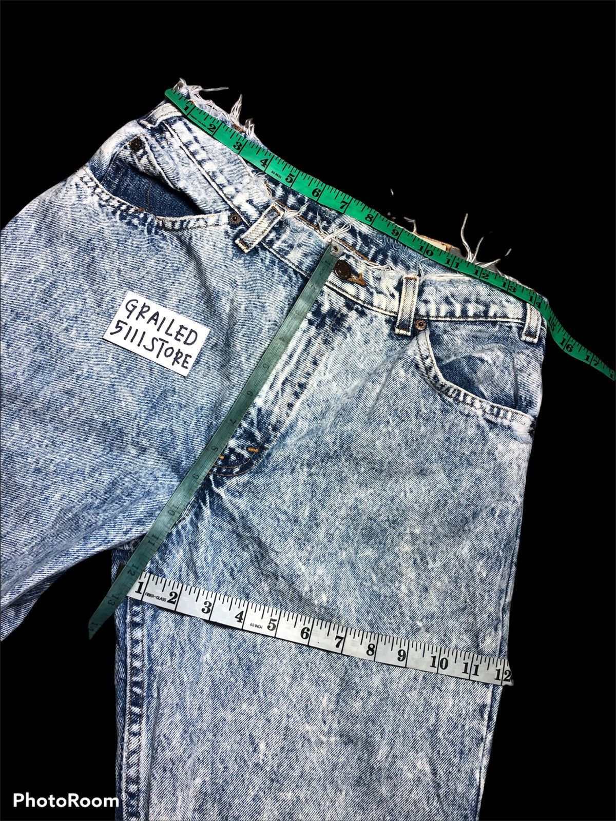 Levi's × Vintage VINTAGE LEVIS ACID WASH DISTRESSED DENIM Size US 30 / EU 46 - 11 Thumbnail