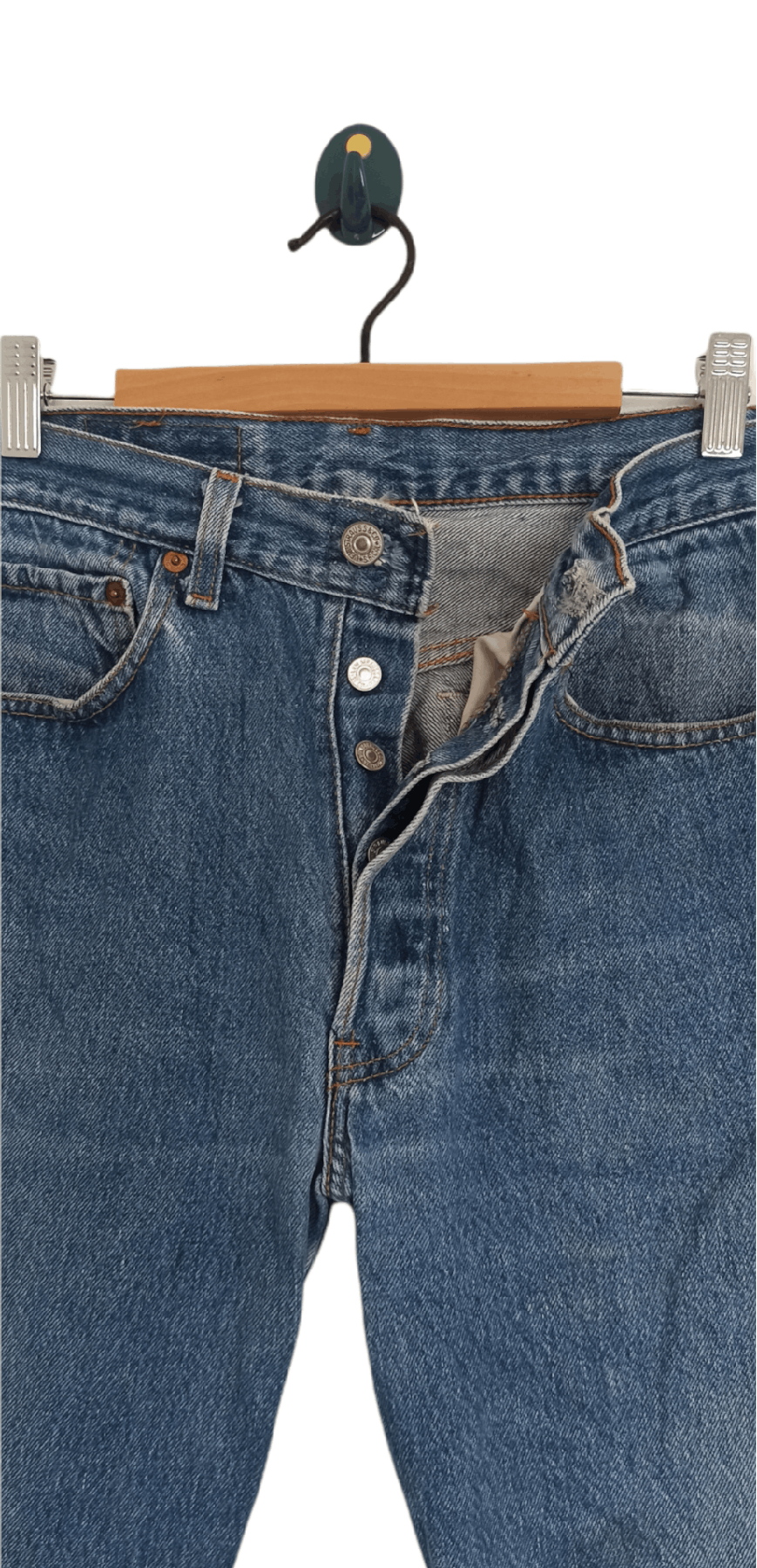 Levi's × Vintage Vintage Levi's 501 Late 80s Denim Jeans Size US 30 / EU 46 - 3 Thumbnail