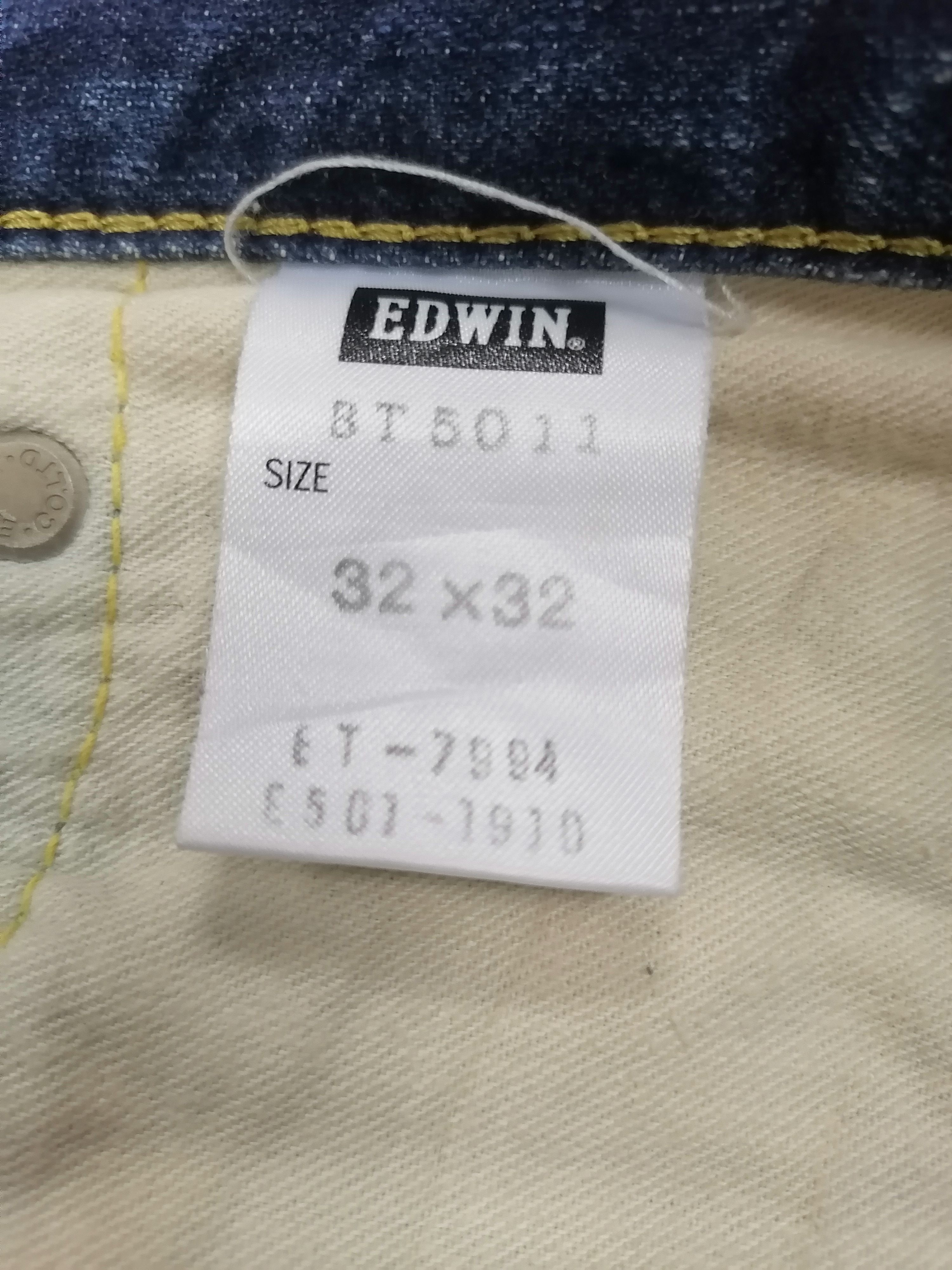 Edwin Distressed Denim Edwin 503 Blue Trip Trashed Erd Denim Jeans Size US 33 - 9 Thumbnail