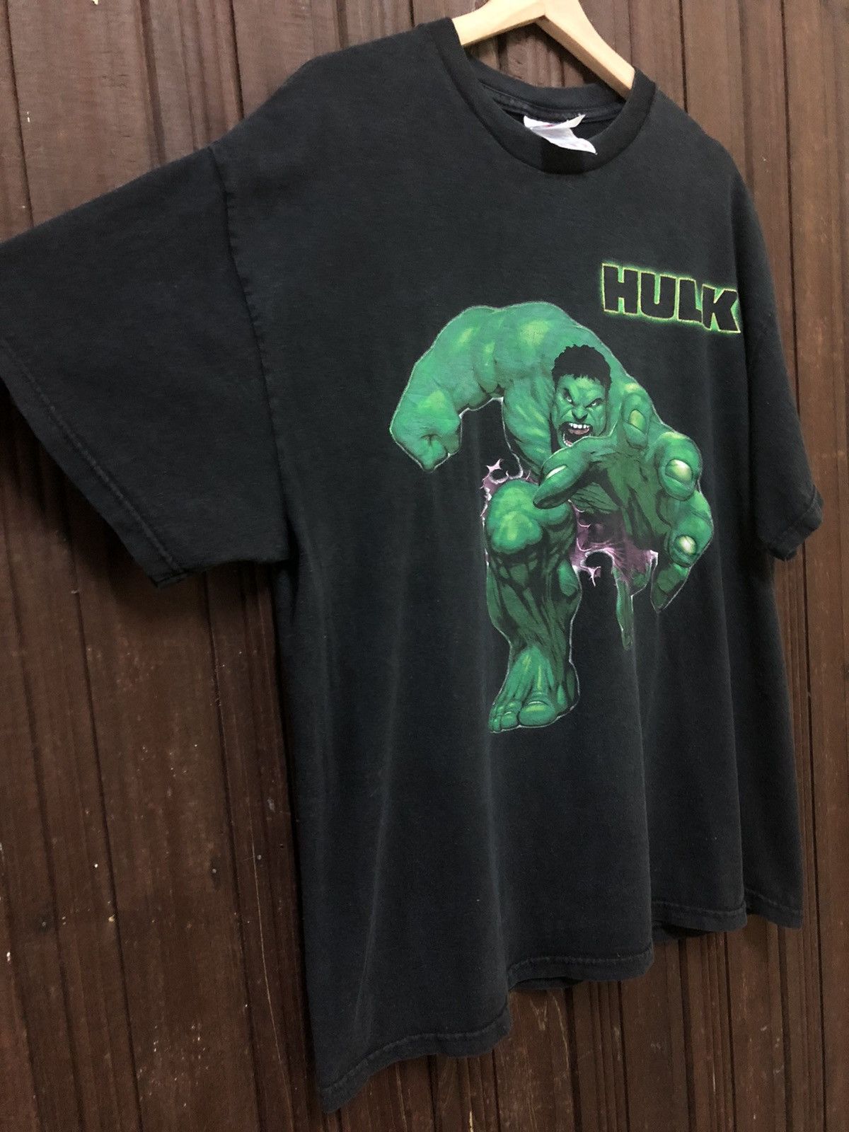 American Apparel × Marvel Comics × Vintage Vintage Hulk Superhero Big Print Very Rare T Shirt Size US XL / EU 56 / 4 - 5 Thumbnail