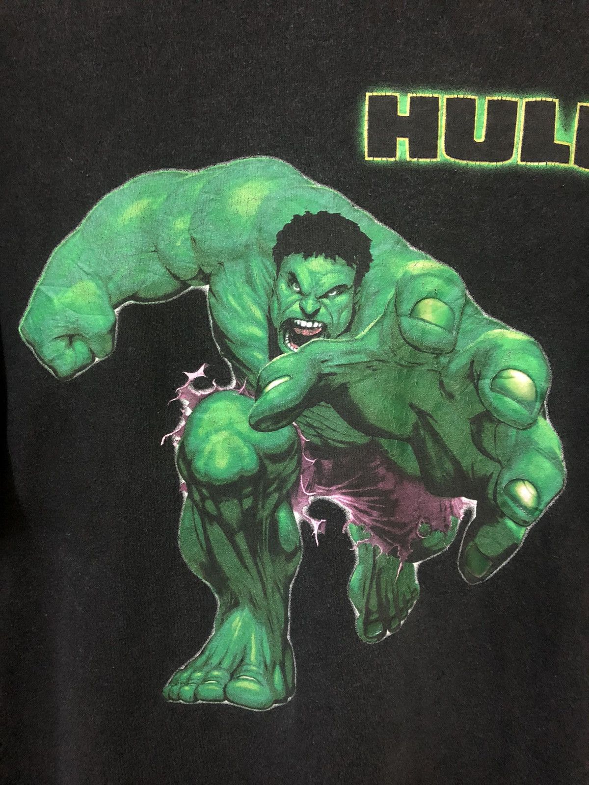 American Apparel × Marvel Comics × Vintage Vintage Hulk Superhero Big Print Very Rare T Shirt Size US XL / EU 56 / 4 - 2 Thumbnail