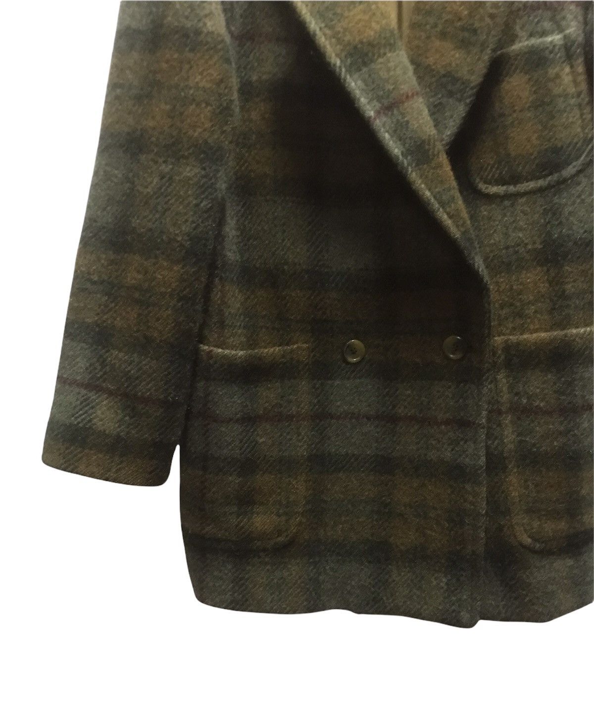 Burberry Vtg Burberrys Plaid Wool Blazer Size 42R - 5 Thumbnail