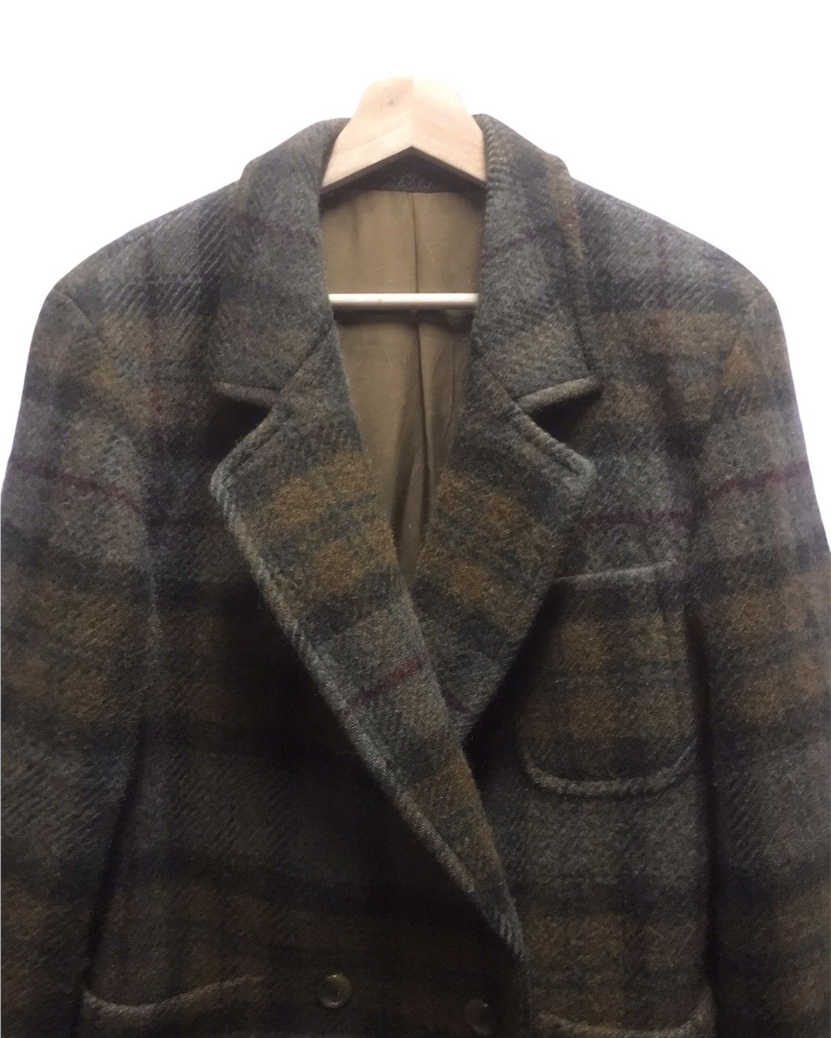 Burberry Vtg Burberrys Plaid Wool Blazer Size 42R - 2 Thumbnail