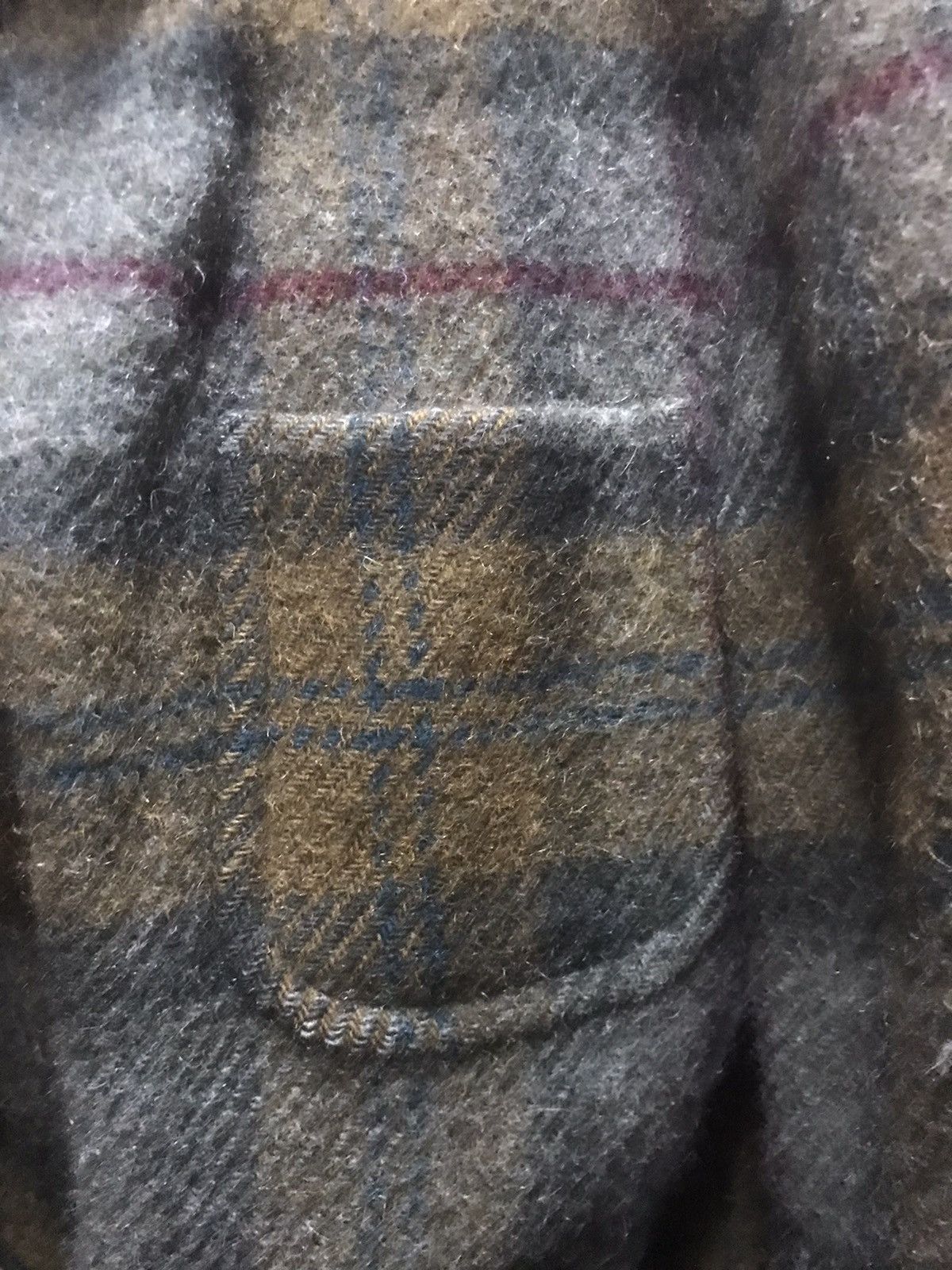 Burberry Vtg Burberrys Plaid Wool Blazer Size 42R - 11 Thumbnail