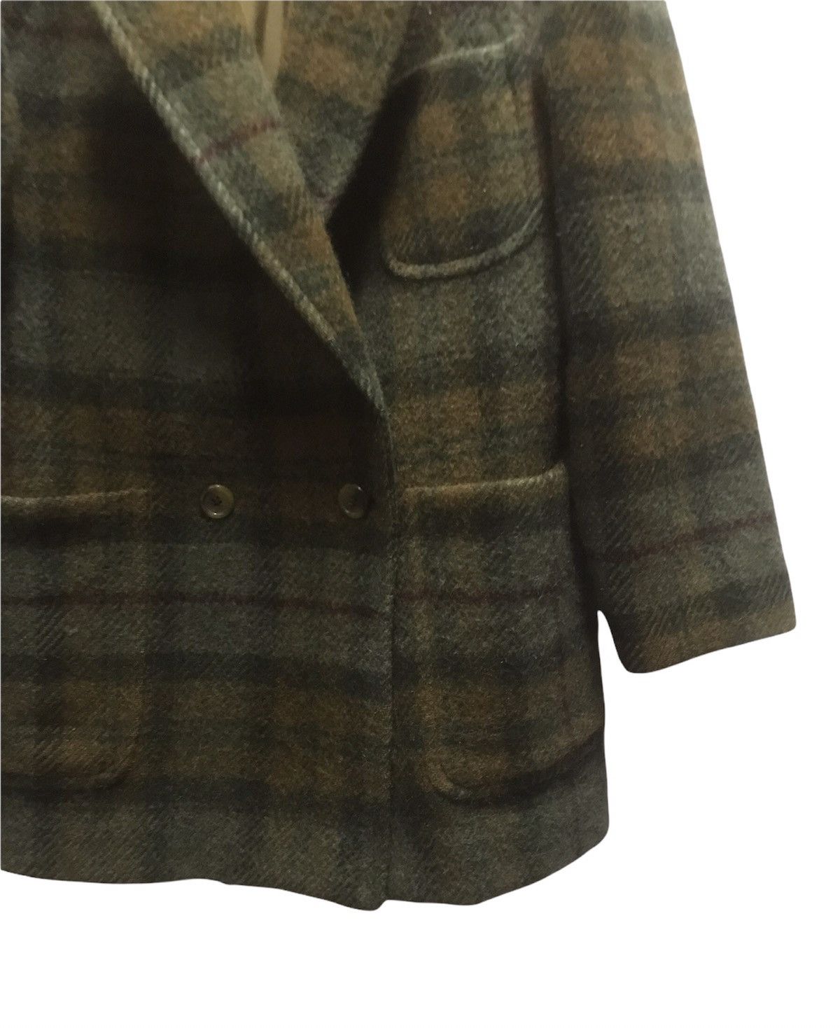 Burberry Vtg Burberrys Plaid Wool Blazer Size 42R - 4 Thumbnail