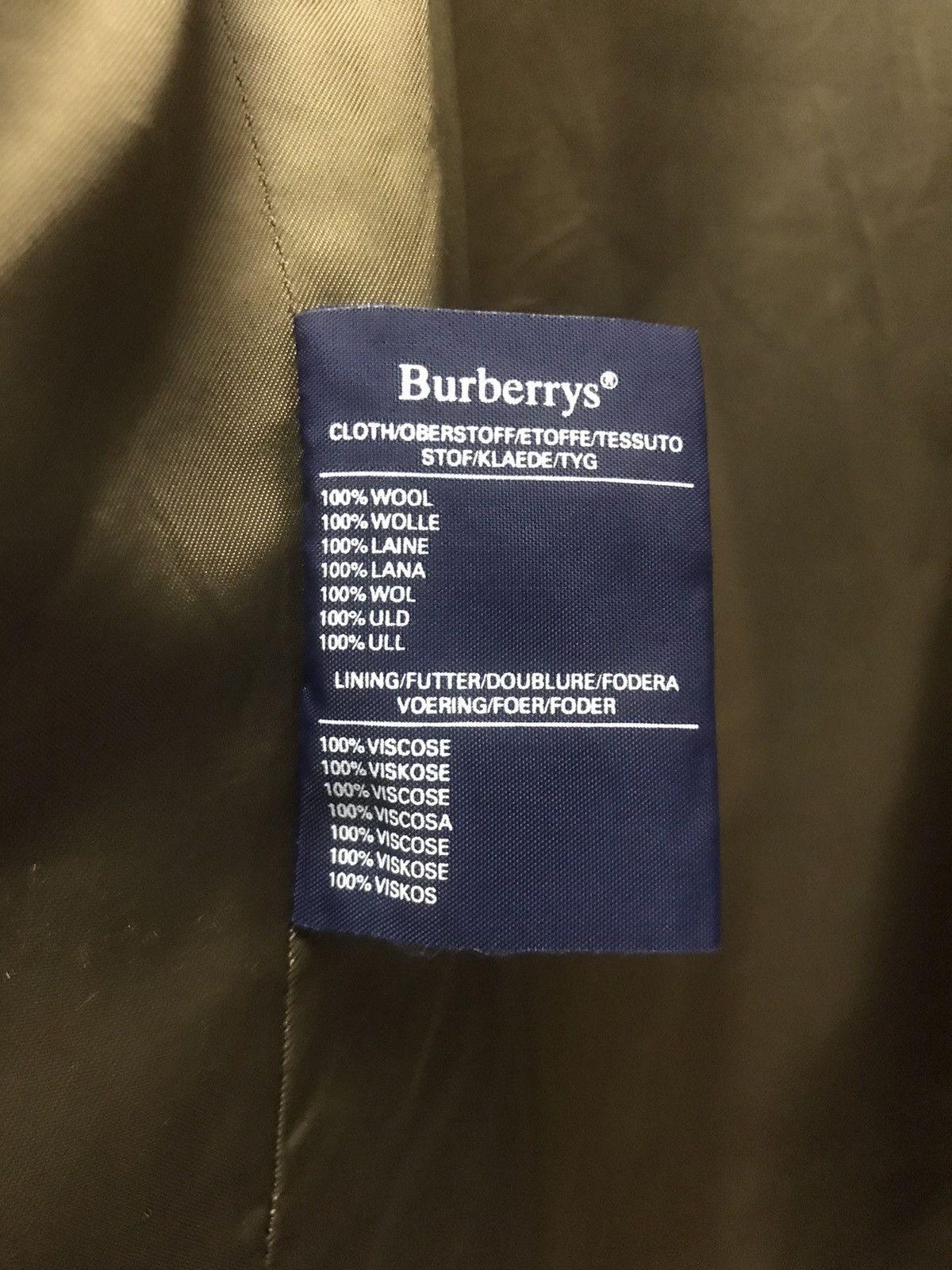 Burberry Vtg Burberrys Plaid Wool Blazer Size 42R - 13 Thumbnail