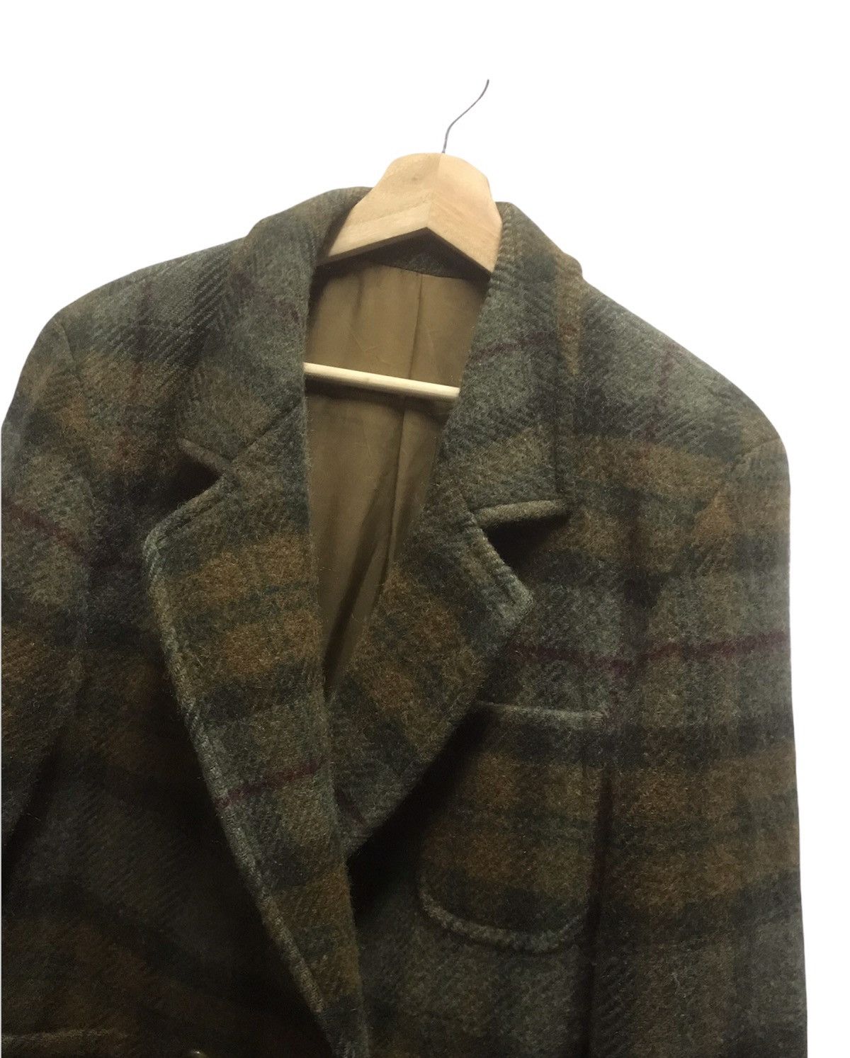 Burberry Vtg Burberrys Plaid Wool Blazer Size 42R - 3 Thumbnail