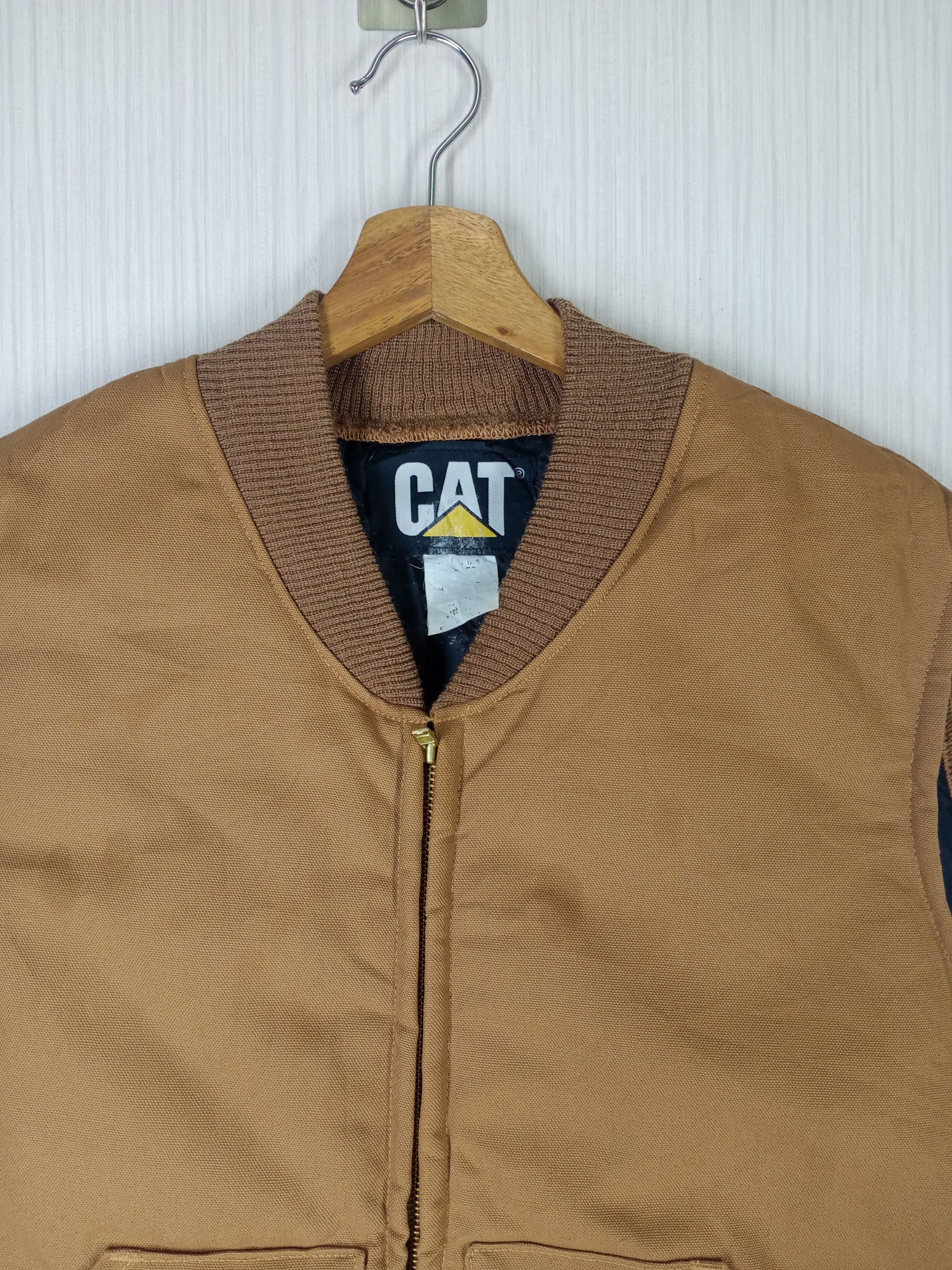 Caterpillar Vintage 90s CAT Vest Jacket Inspired Carhartt Size US L / EU 52-54 / 3 - 2 Thumbnail
