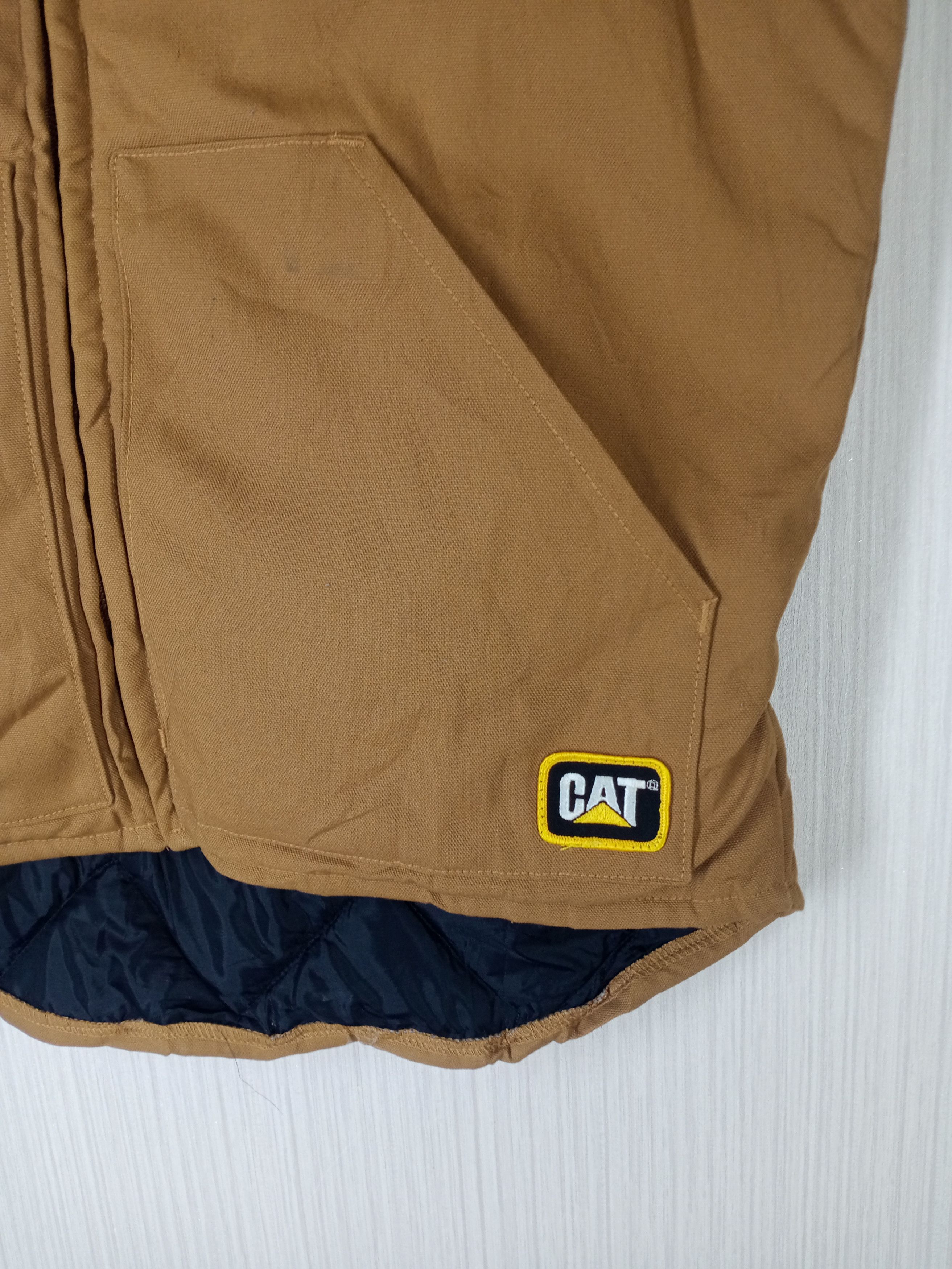 Caterpillar Vintage 90s CAT Vest Jacket Inspired Carhartt Size US L / EU 52-54 / 3 - 3 Thumbnail