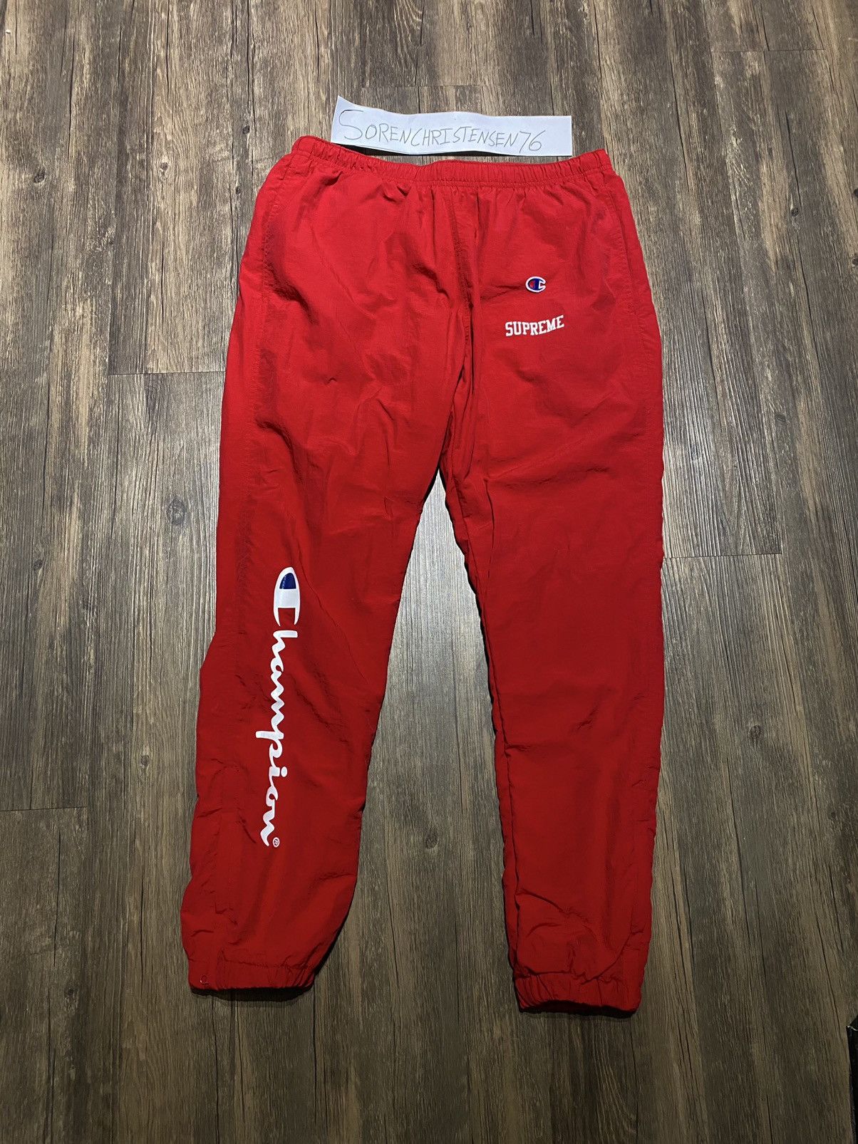 Supreme Supreme X Champion Track Pants | Grailed