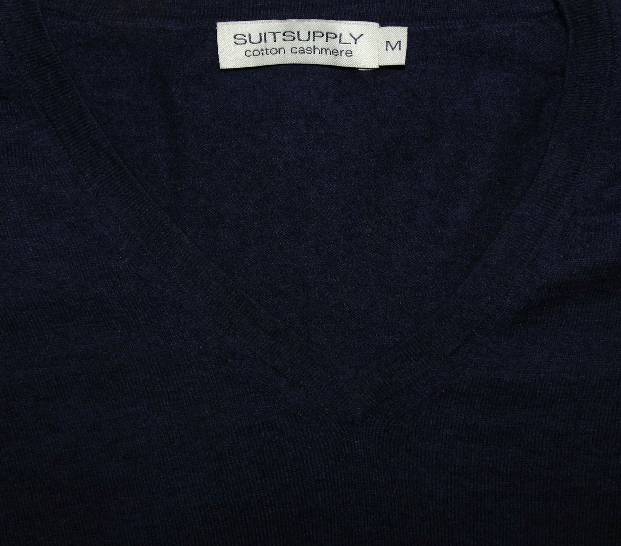 Suitsupply SUITSUPPLY V-NECK COTTON CASHMERE SWEATER Size US M / EU 48-50 / 2 - 2 Thumbnail