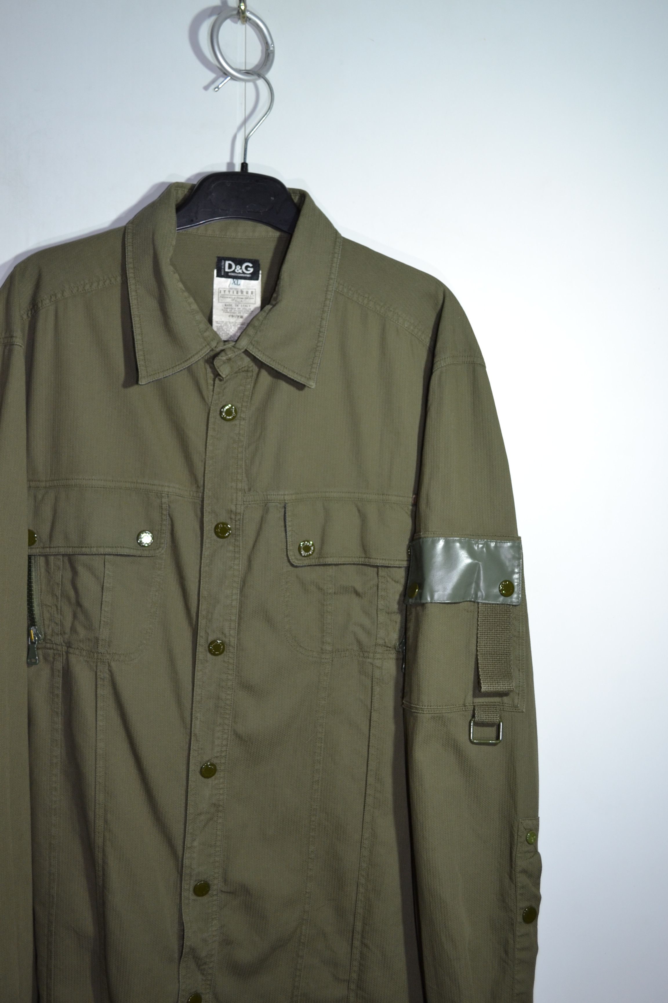 Dolce & Gabbana Dolce & Gabbana 2003 Military Multipocket Overshirt Shirt Size US L / EU 52-54 / 3 - 1 Thumbnail