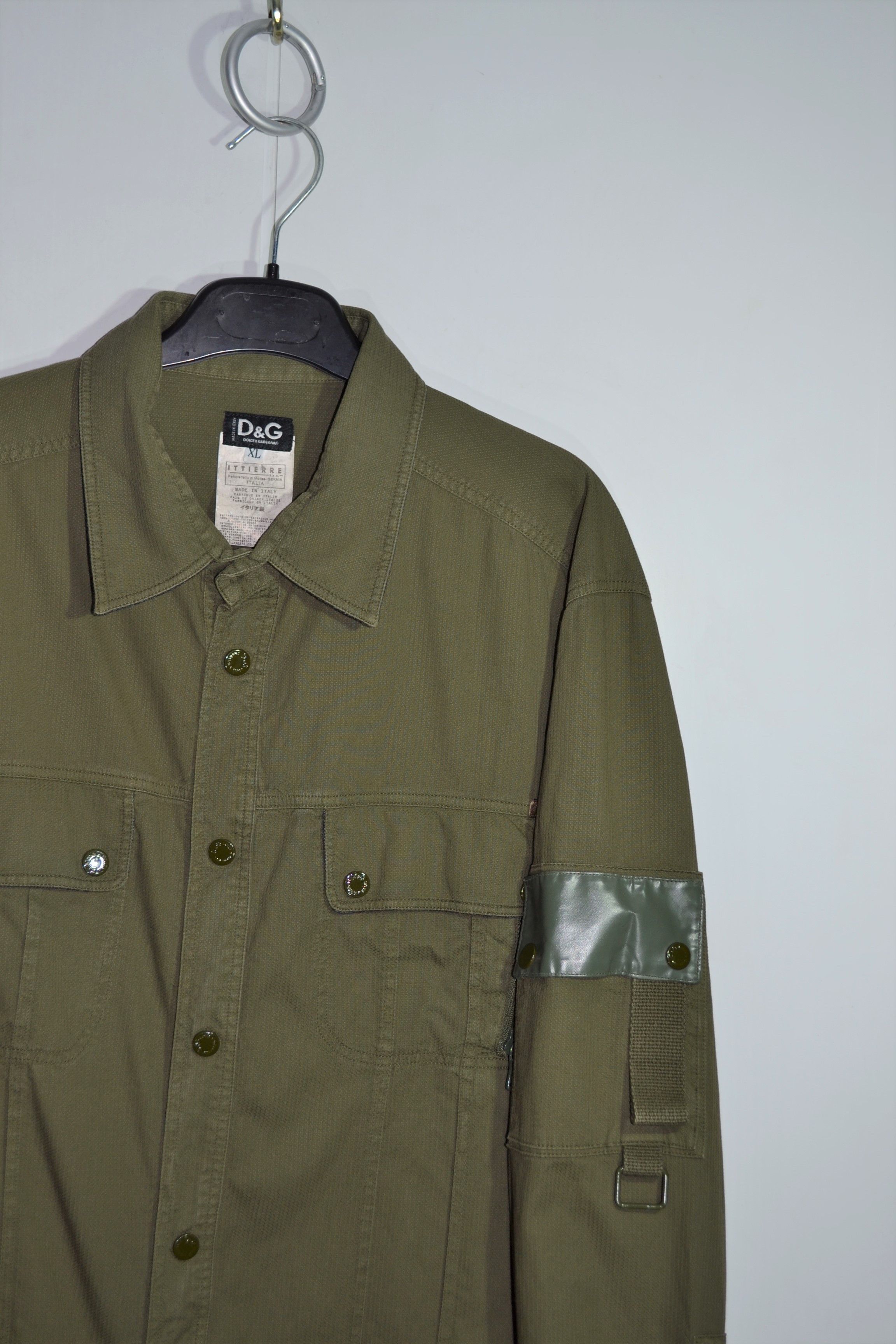 Dolce & Gabbana Dolce & Gabbana 2003 Military Multipocket Overshirt Shirt Size US L / EU 52-54 / 3 - 3 Thumbnail