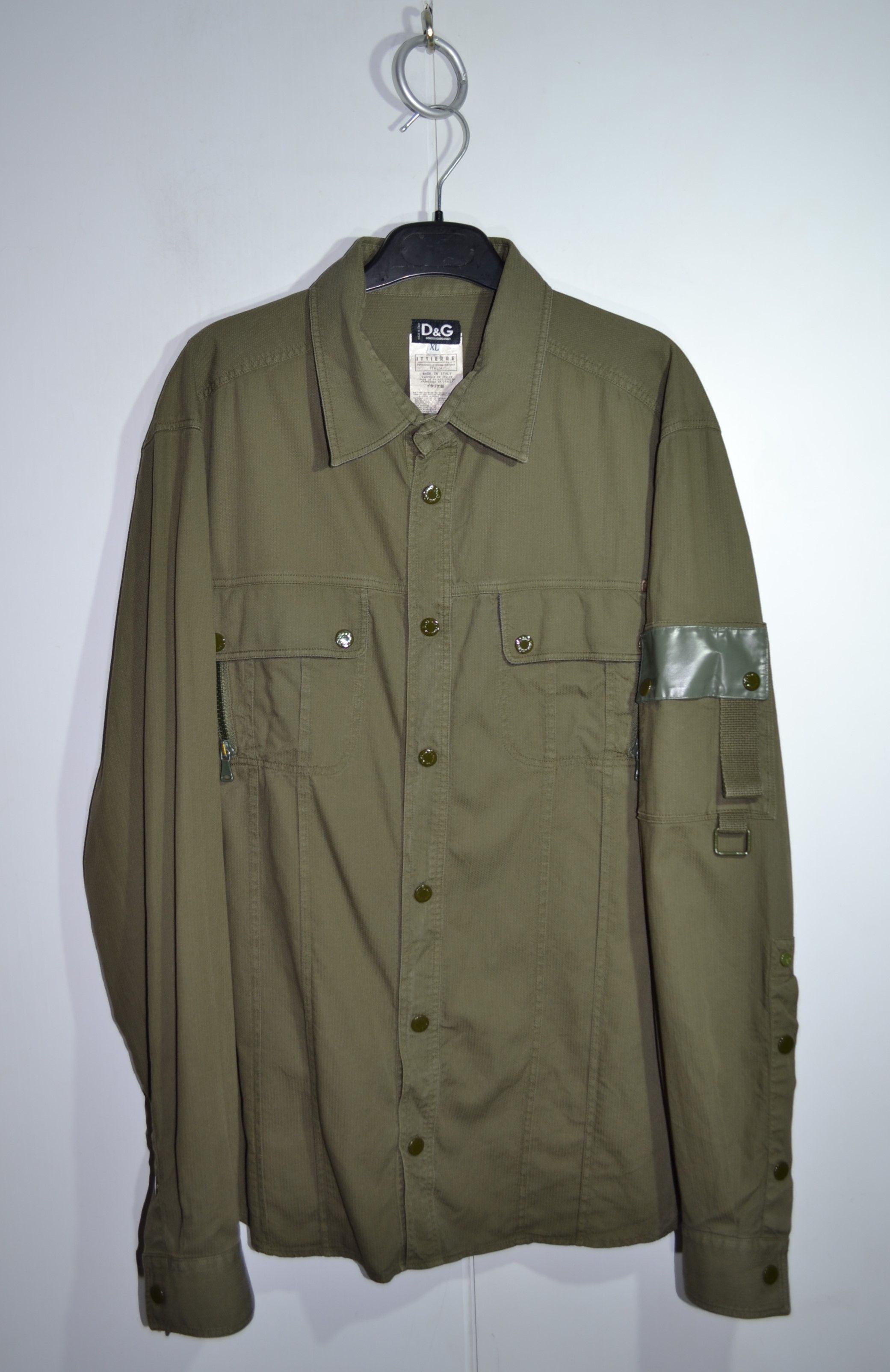 Dolce & Gabbana Dolce & Gabbana 2003 Military Multipocket Overshirt Shirt Size US L / EU 52-54 / 3 - 2 Thumbnail